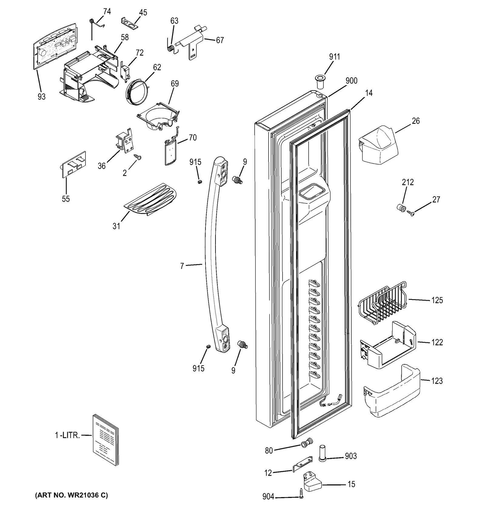 Flat Door Foam Assembly