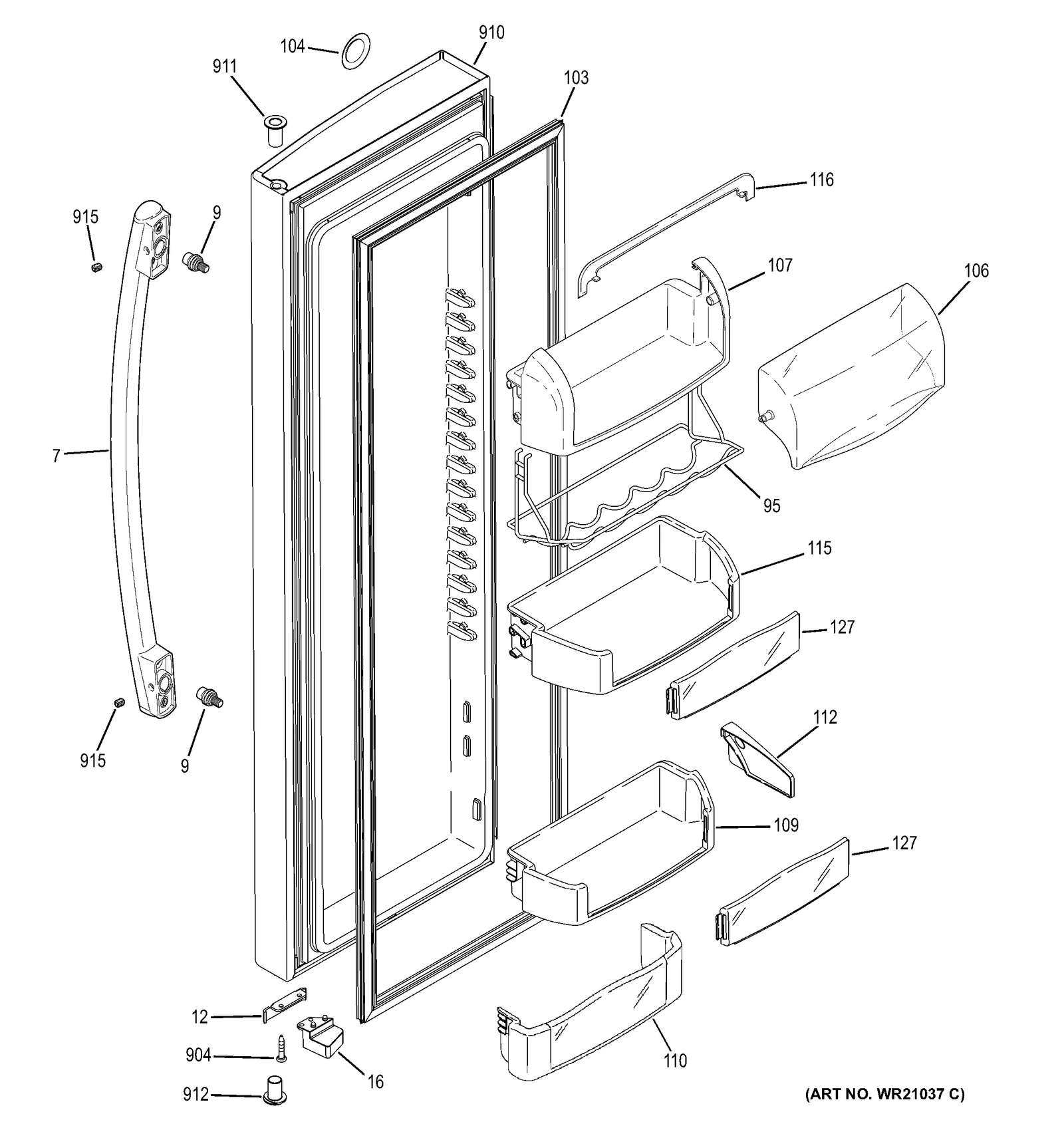 Flat Door Foam Assembly