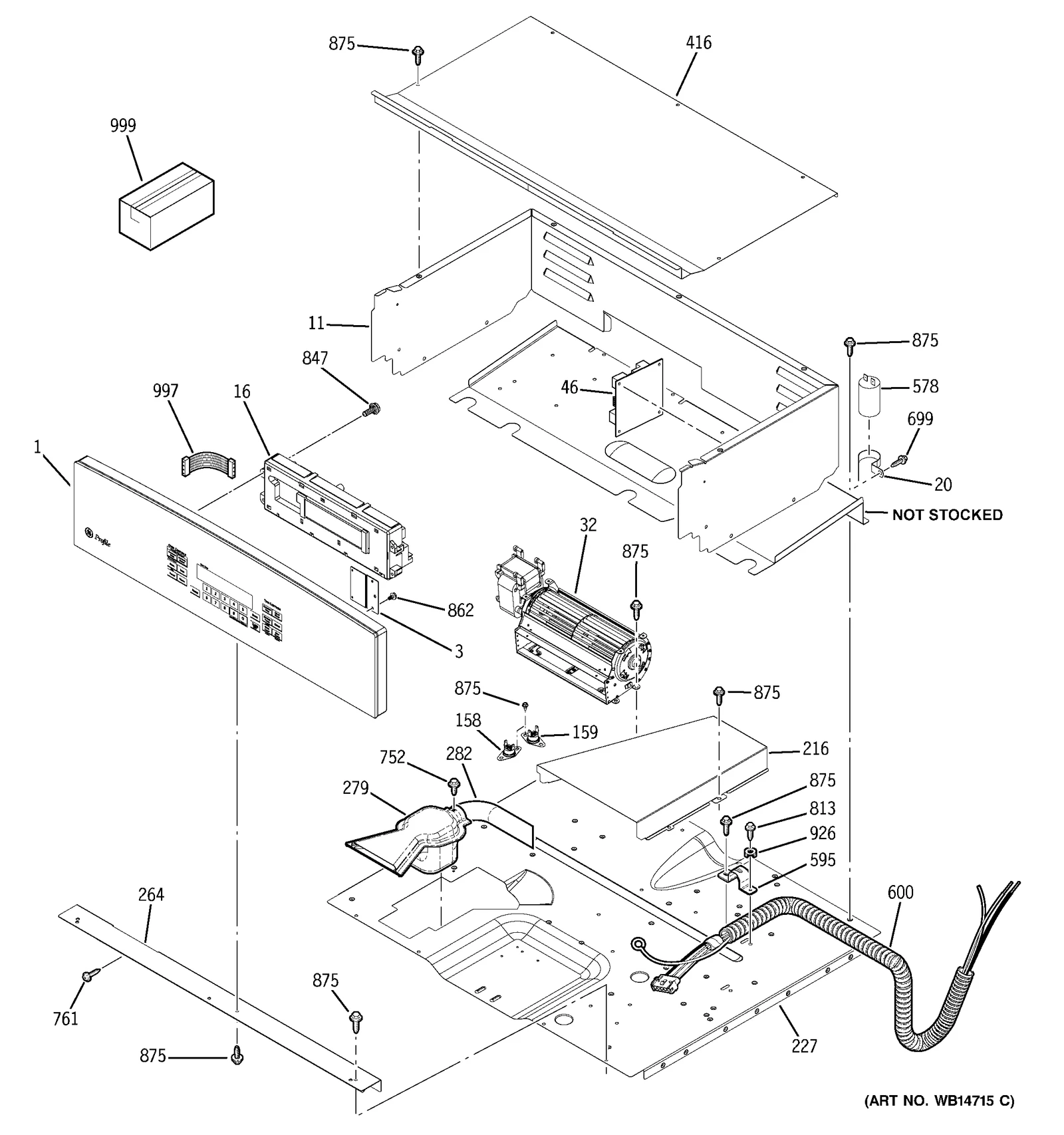 Control Panel and Tape Assembly