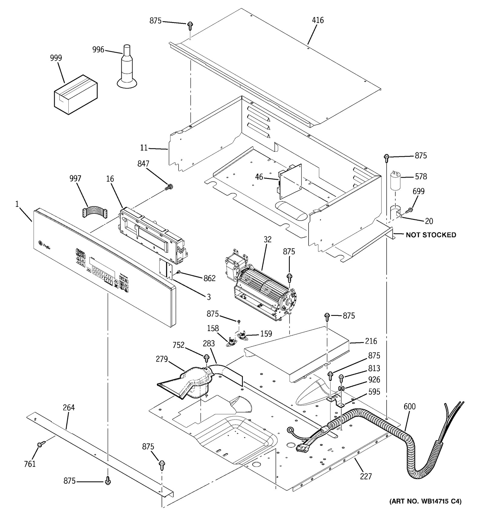 Control Panel and Tape Assembly