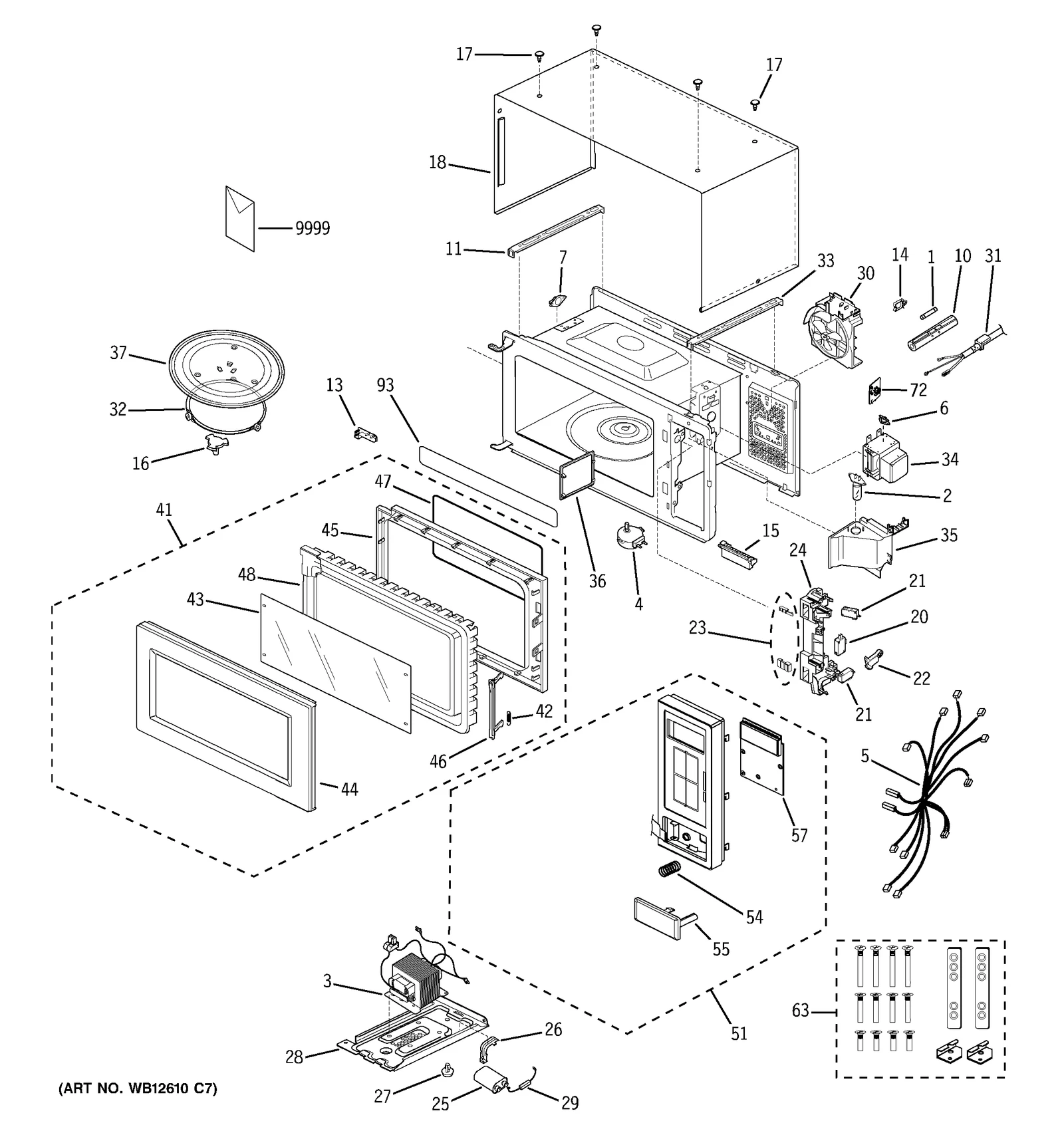 White Door Assembly