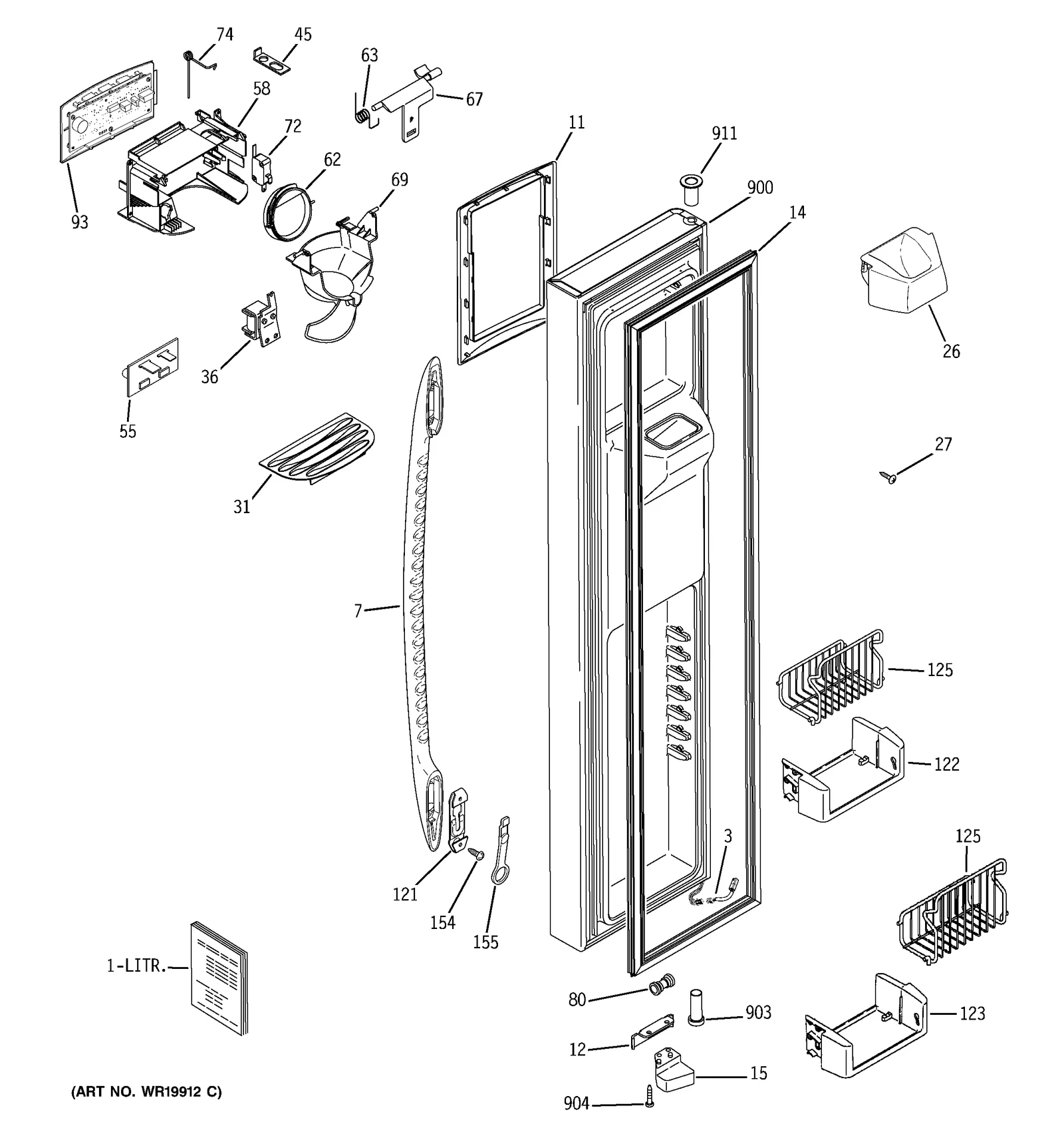 Door Assembly Kit Black