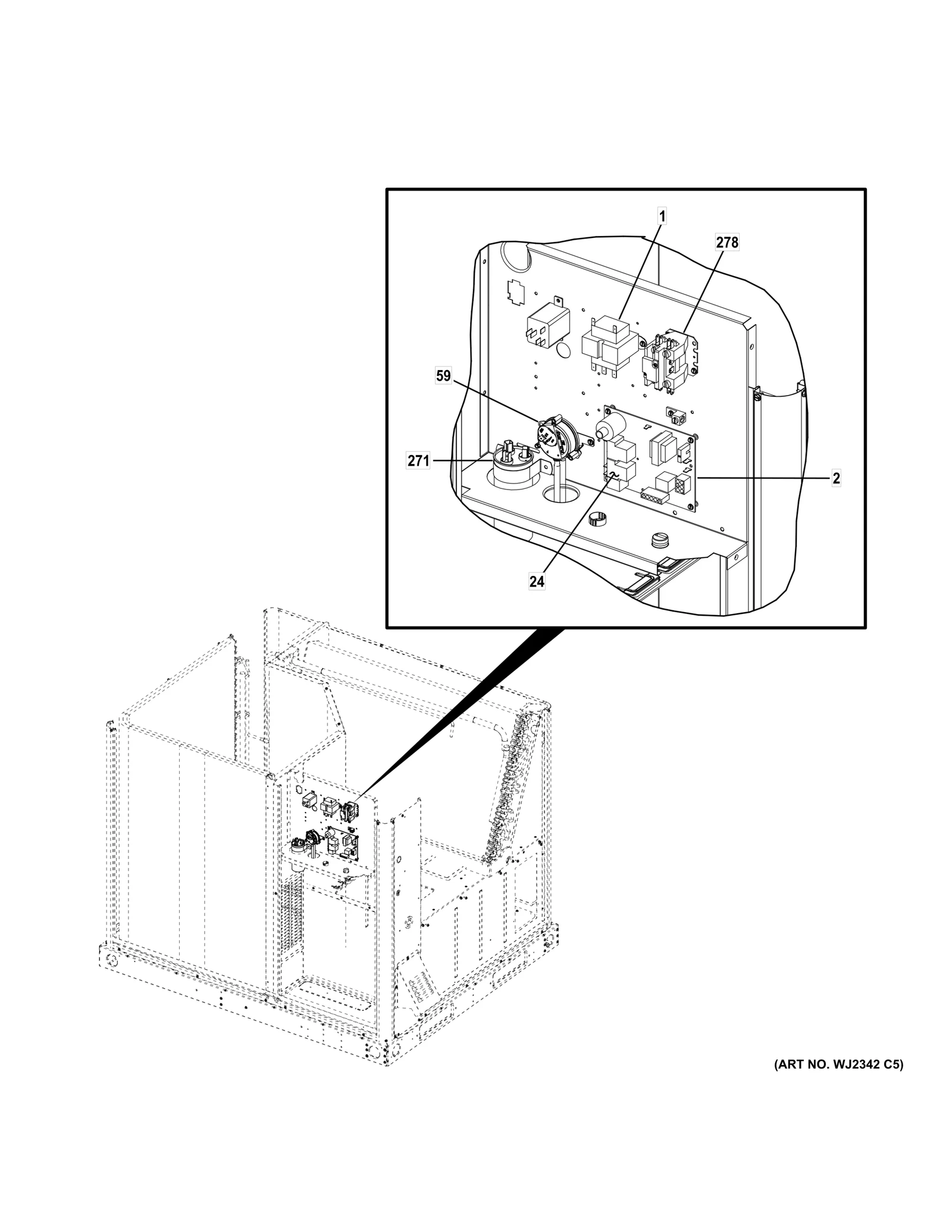 100684-07 Pressure Switch Orange