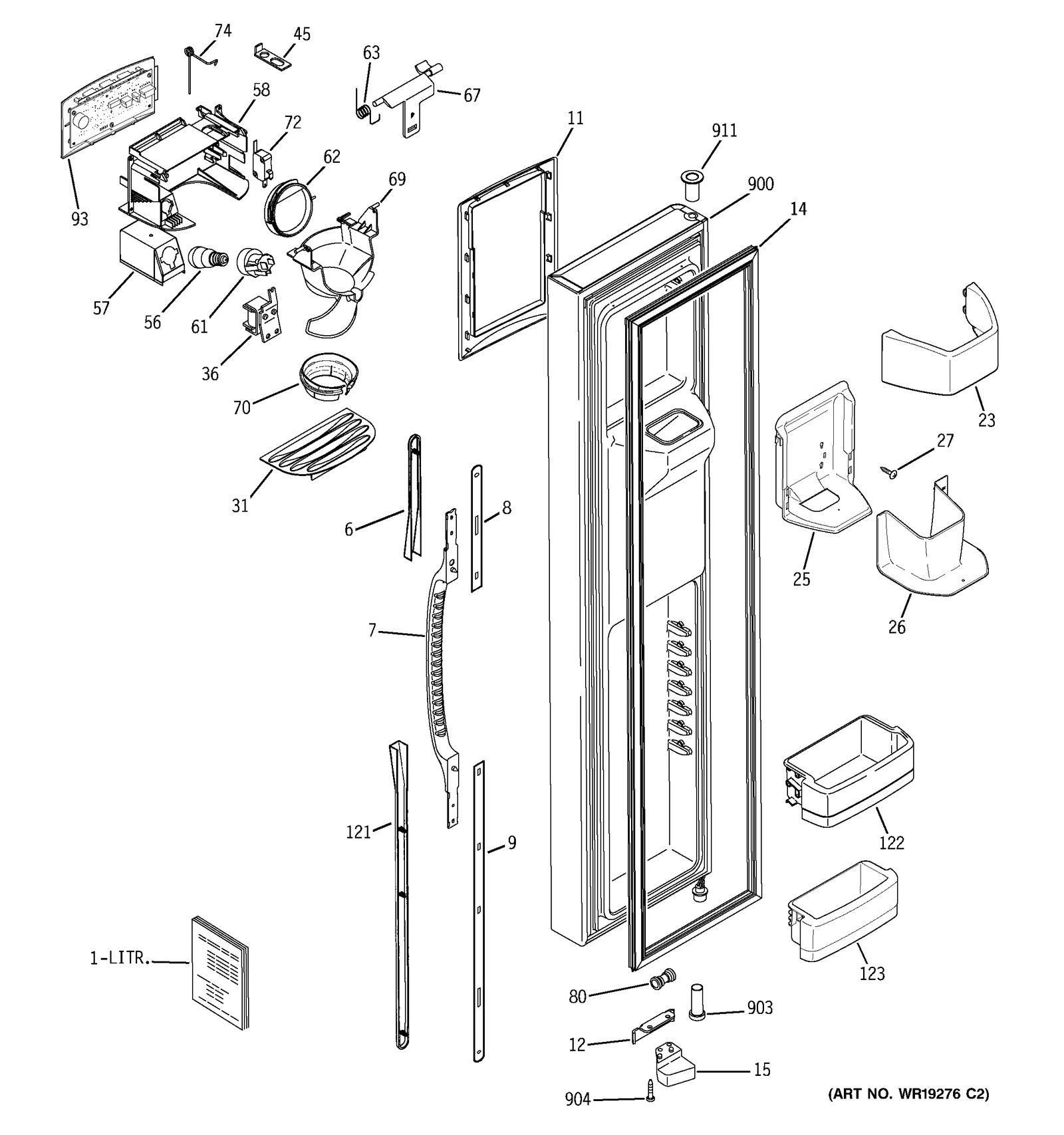 Dispenser Interface Assembly Black