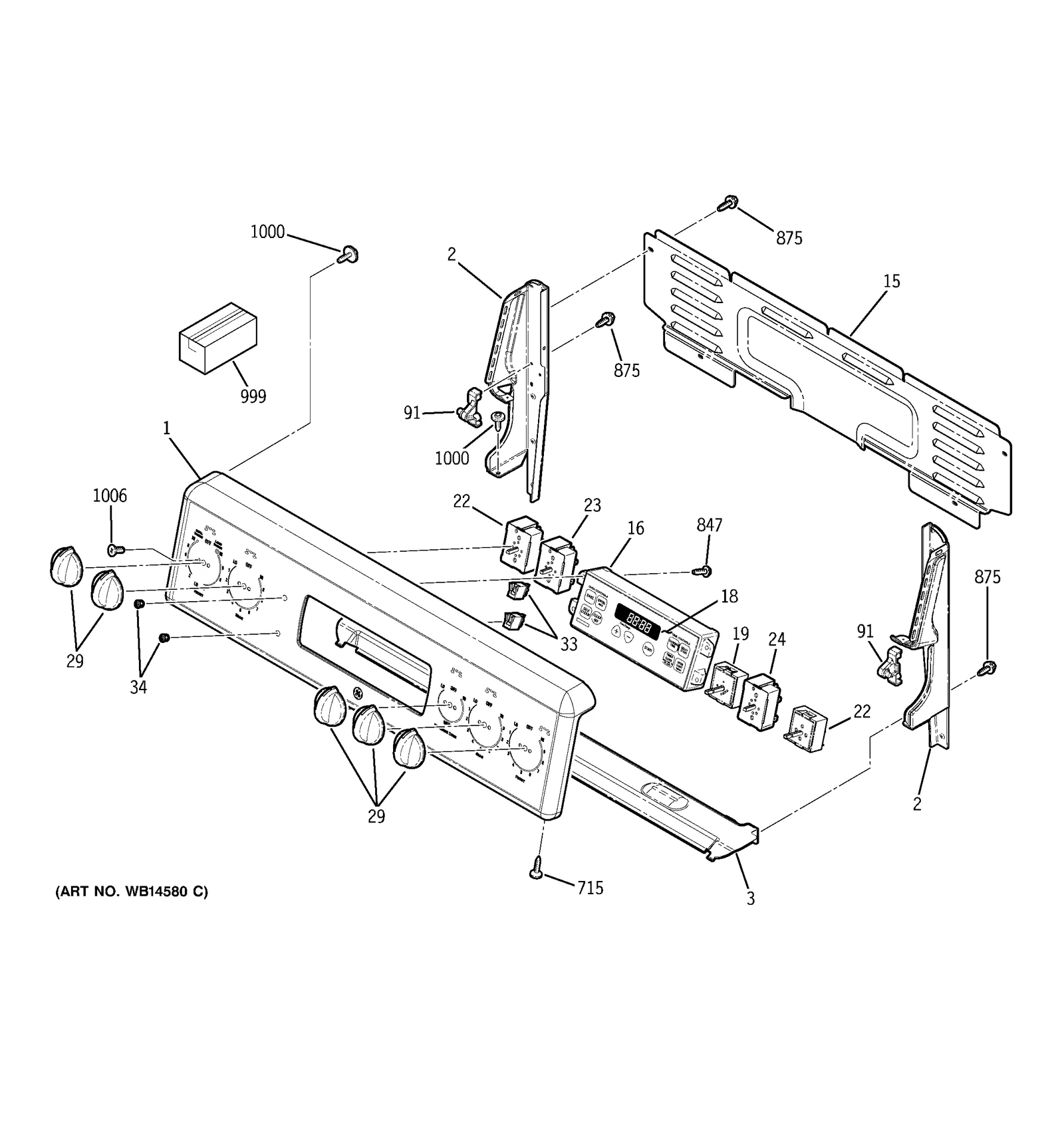 TRIM &amp; BRACKET Assembly (BK)