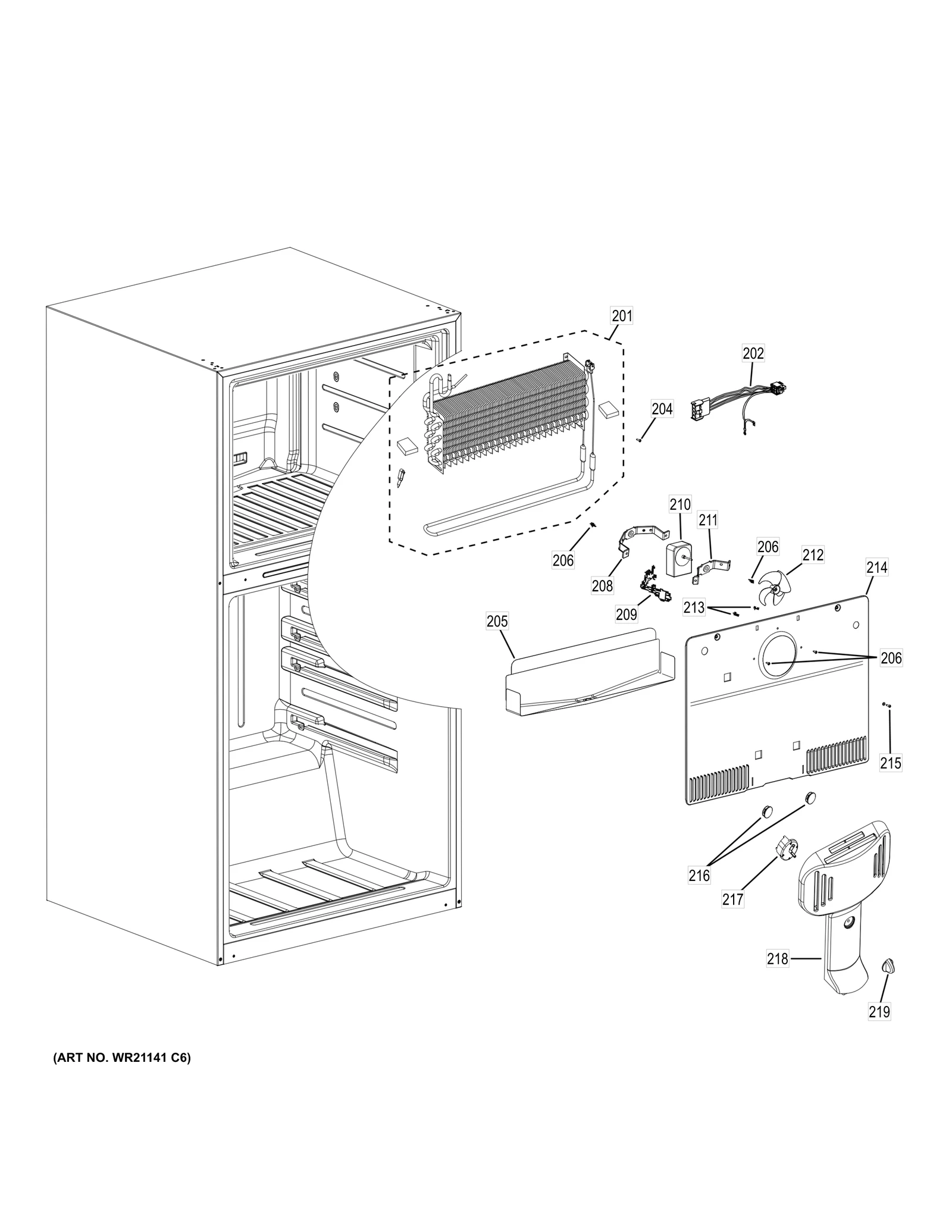 21 Evaporator Cover with Seal