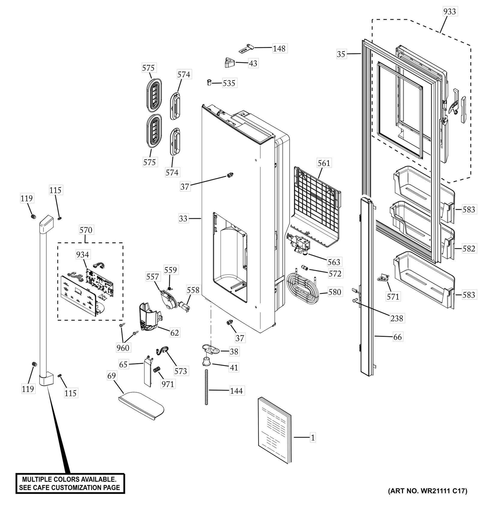 Stainless Steel Door Dispenser