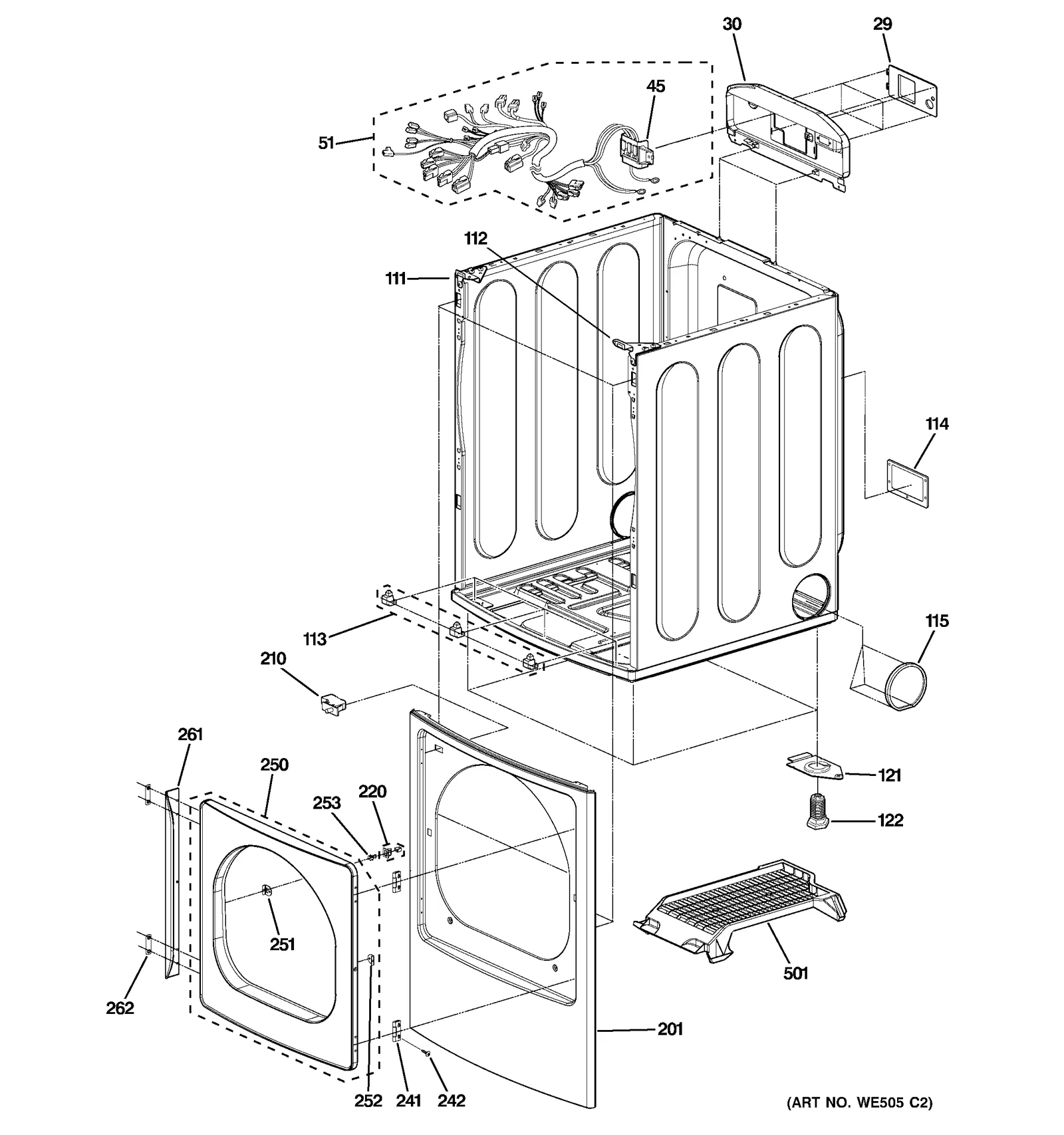 White Door Assembly