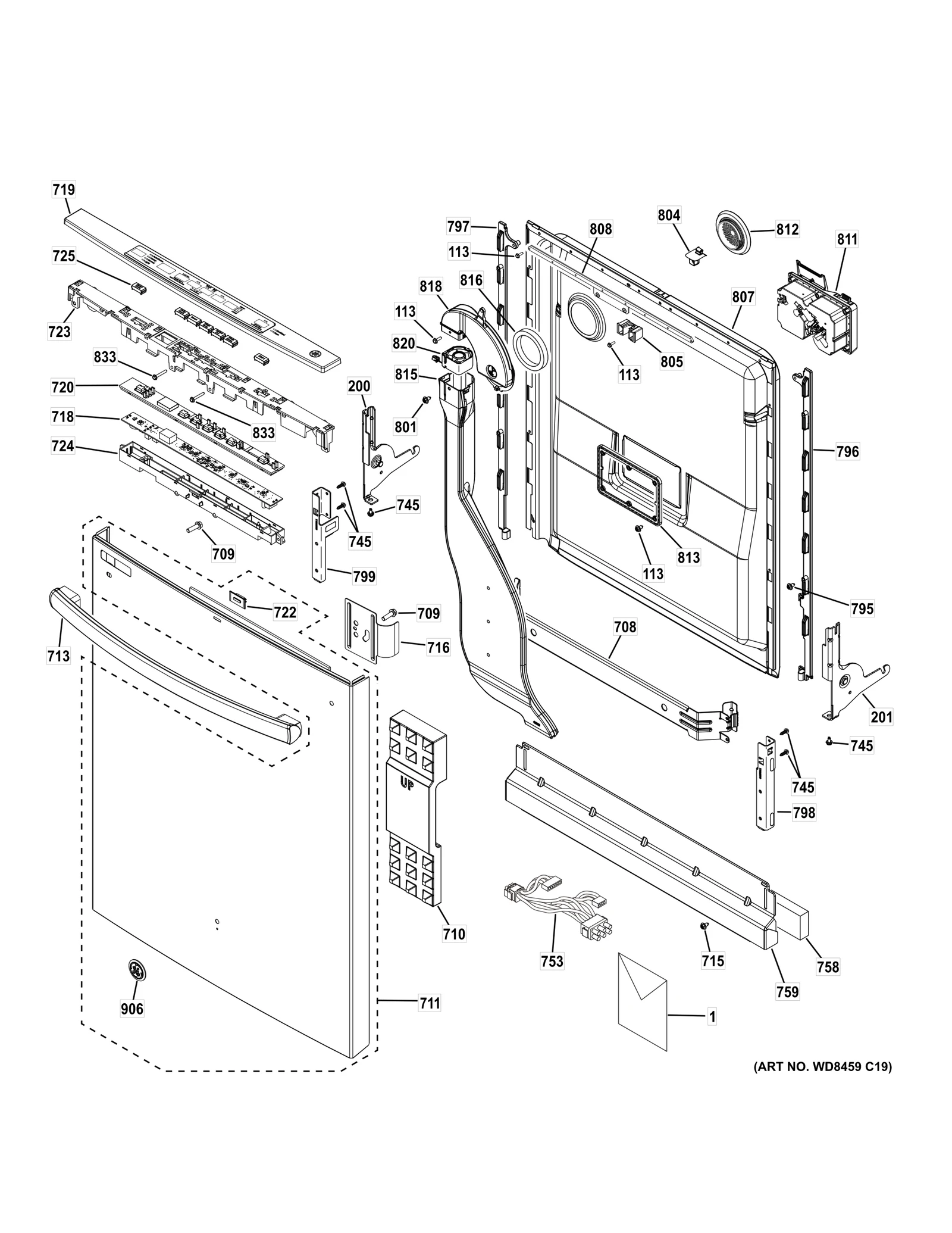 Bezel and Ver Convection Assembly