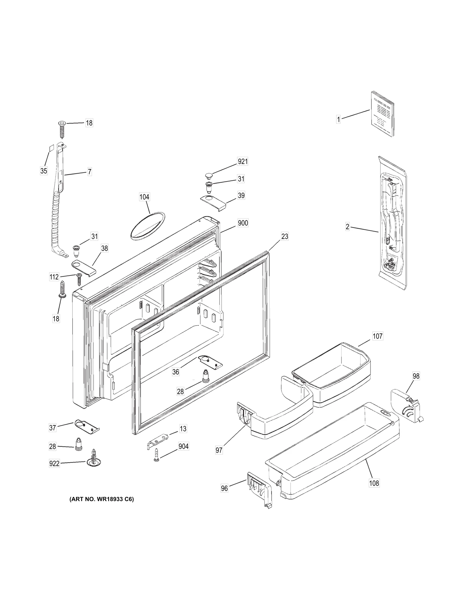 Handle Assembly Bisque