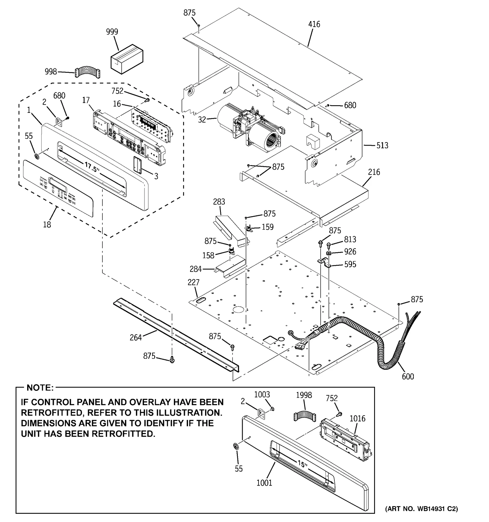 Control Panel Tape Assembly