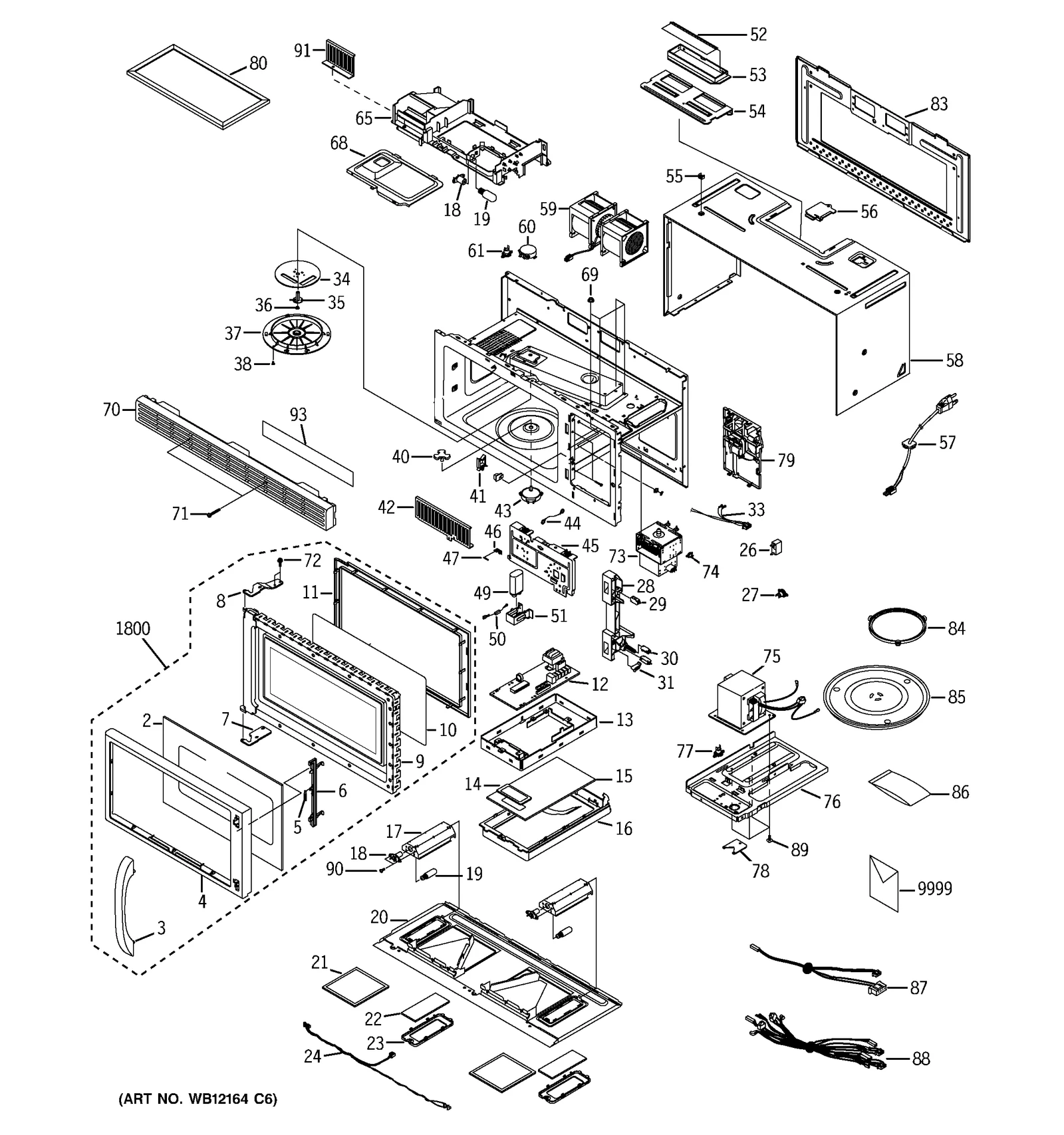 Black Door Assembly CMPLT HTP
