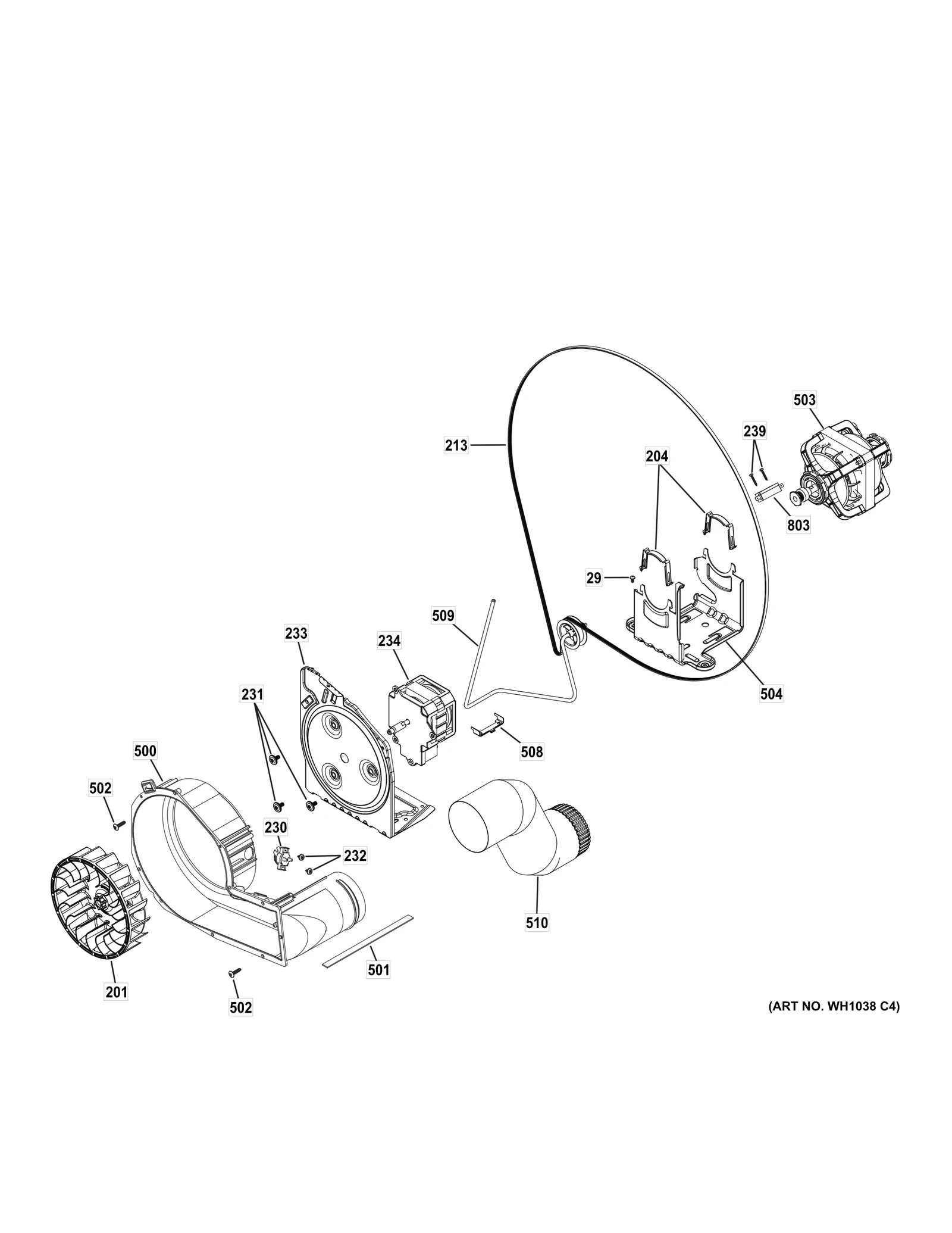 Washing Machine Motor Plate and Grommets Assembly