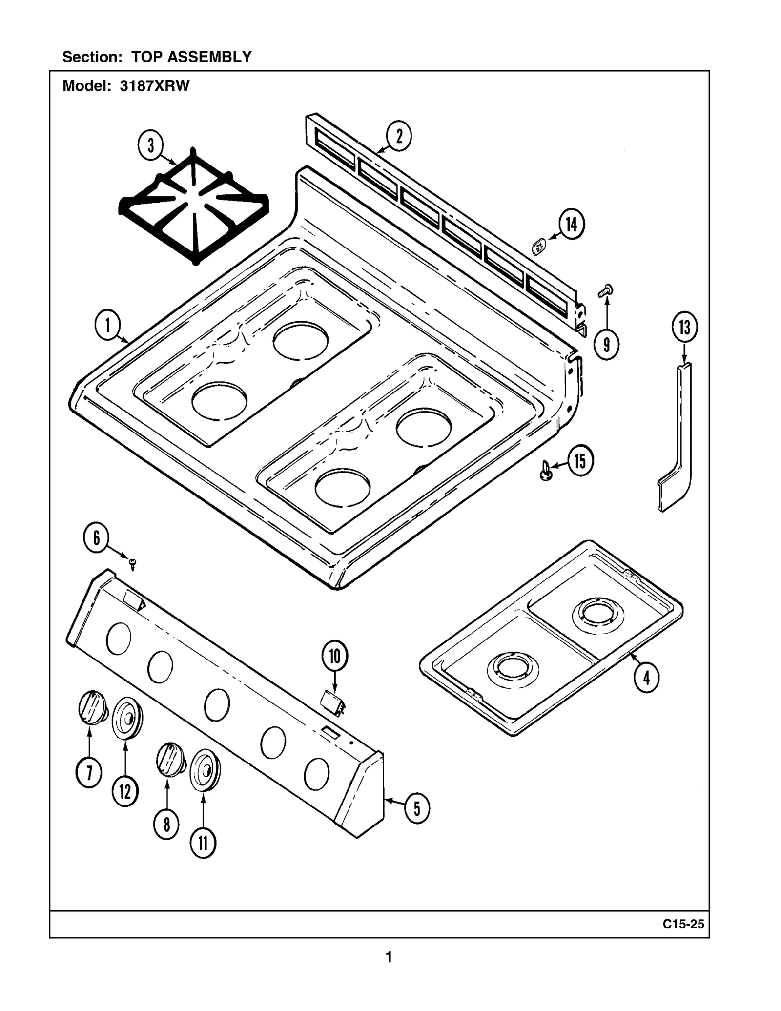 60 Surface Burner Knob Trim Ring