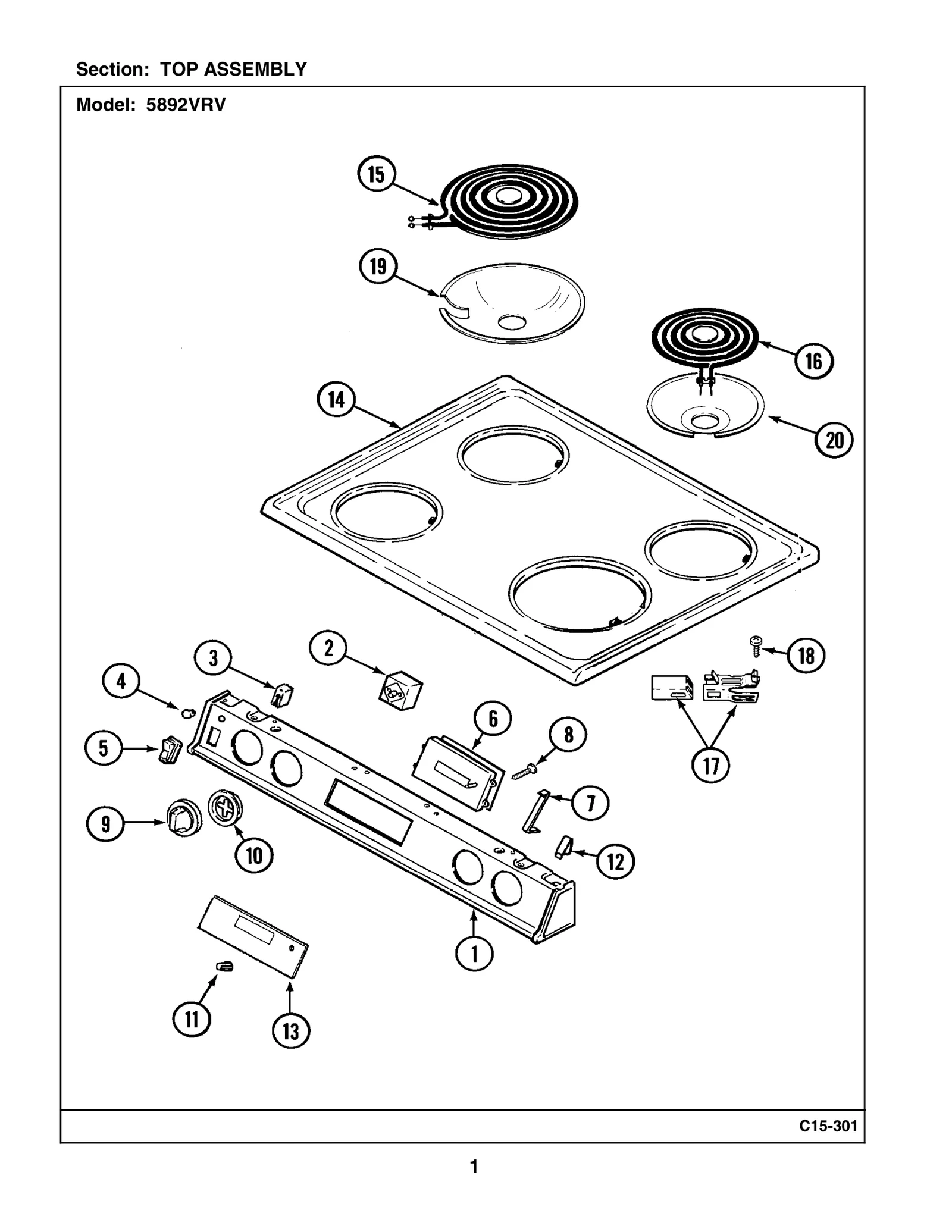 60 Oven Clock Touchpad Membrane
