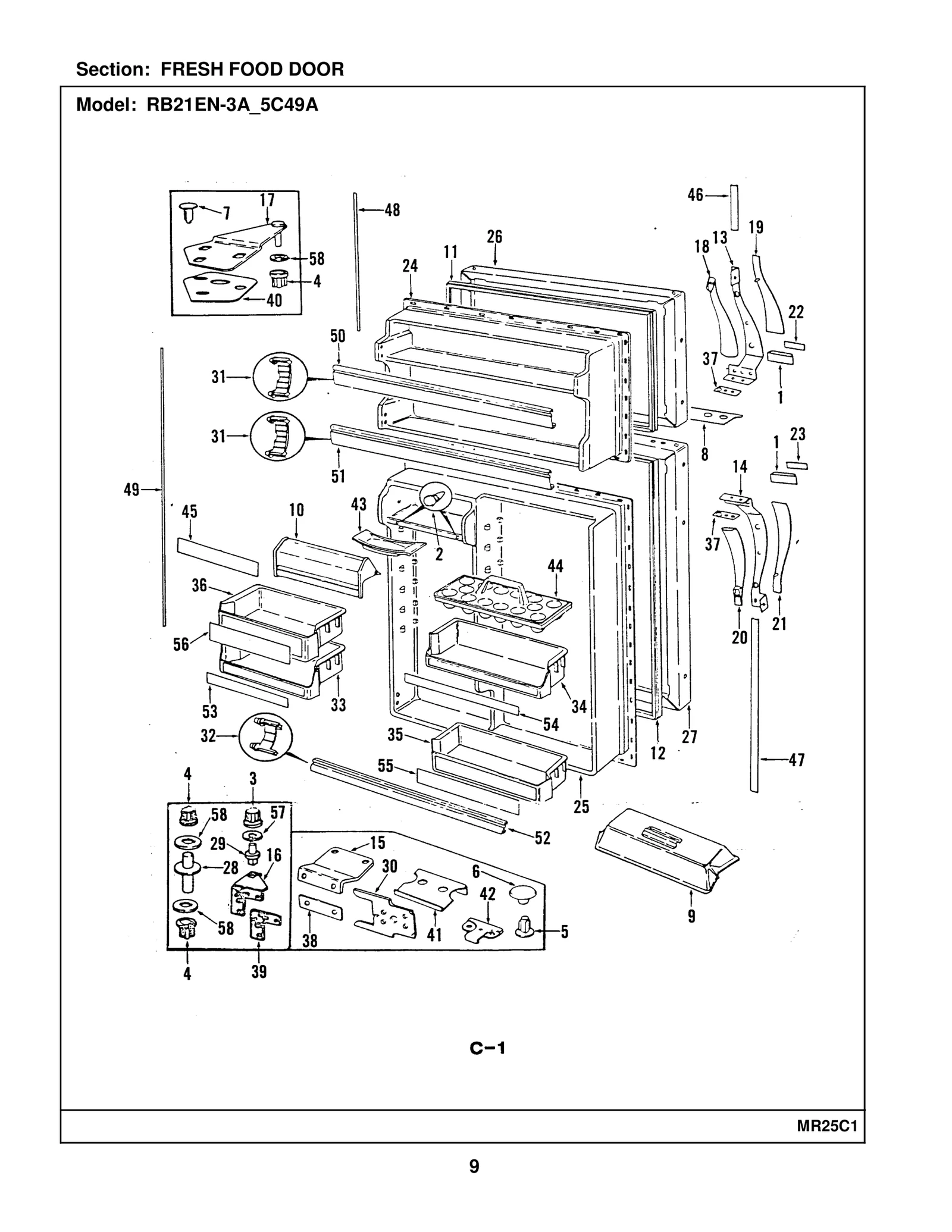3 Food Door Gasket measures 30 3 4 quot by 39 39