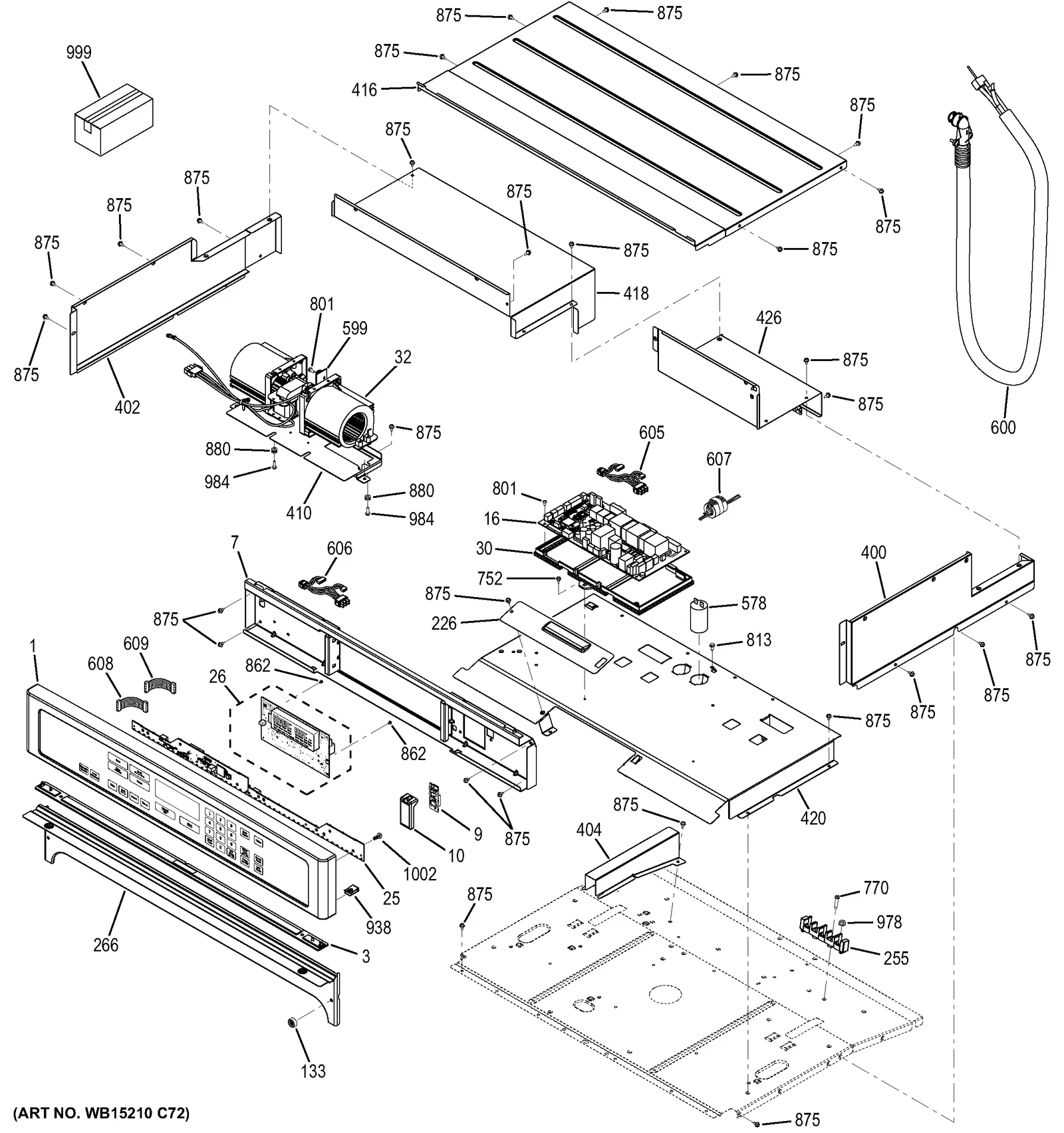 Control Panel Glass Assembly