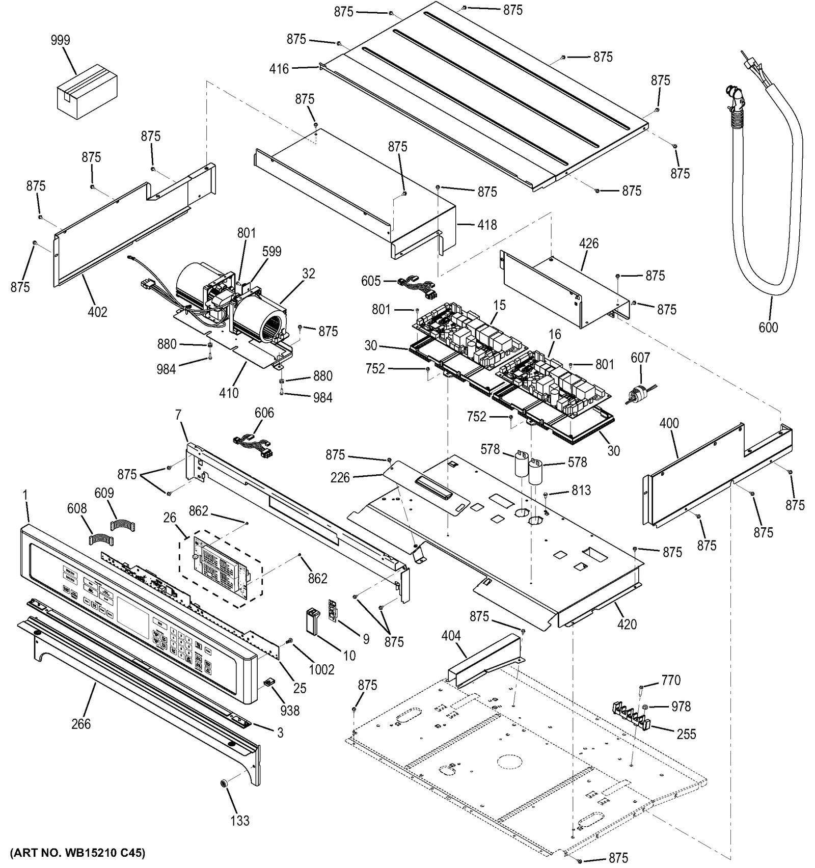 Control Panel Glass Assembly