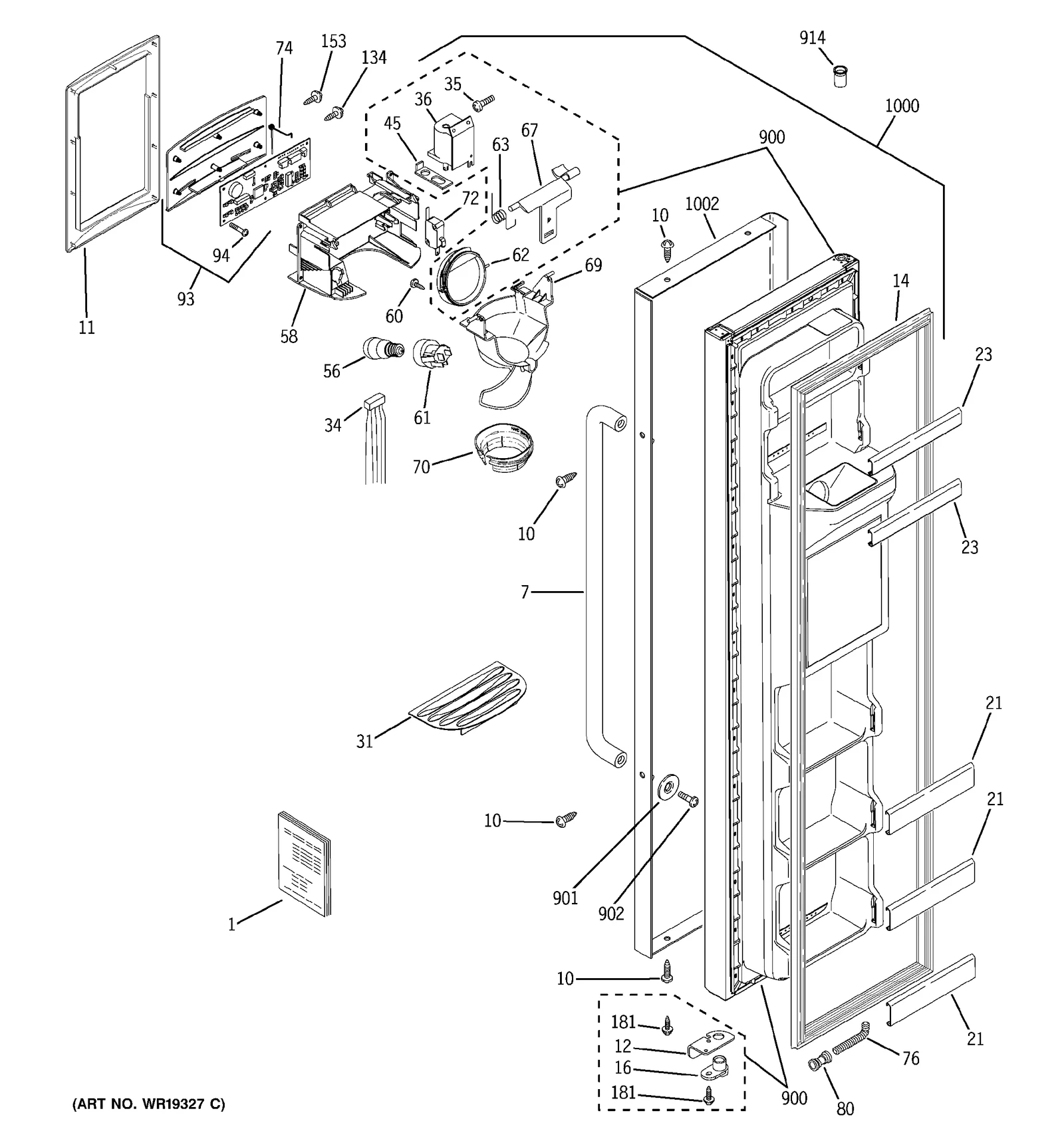 Black Dispenser Interface Assembly
