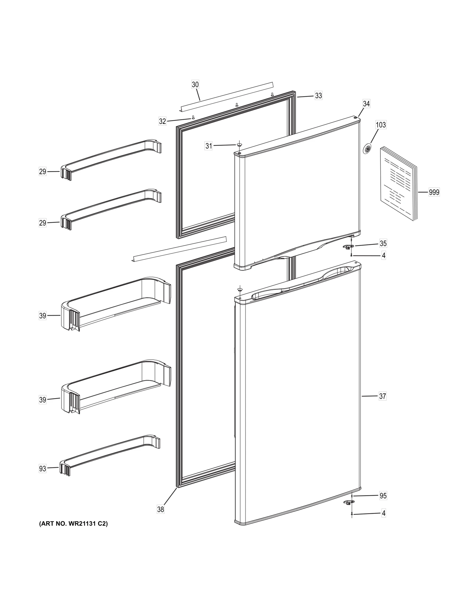 Stainless Steel Door Foam Assembly