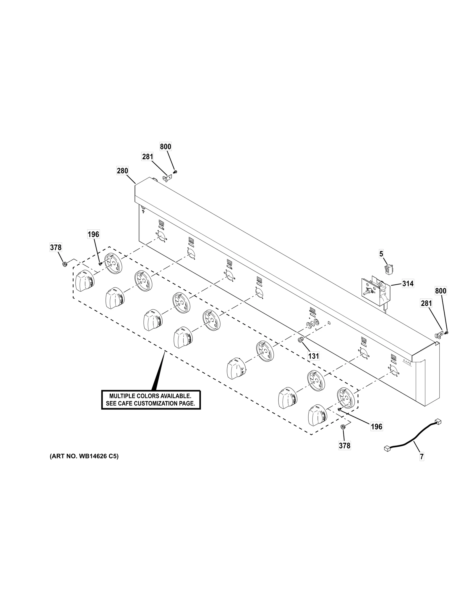 Control Panel and Rail Assembly