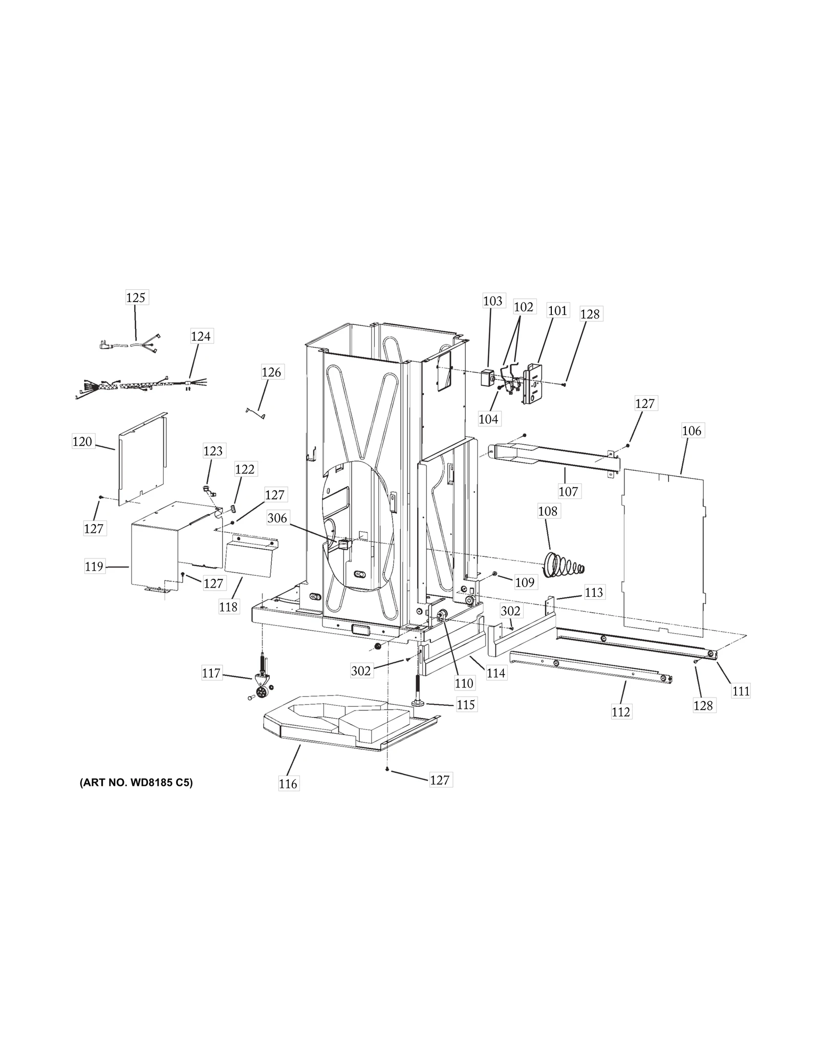 Right Slide Frame