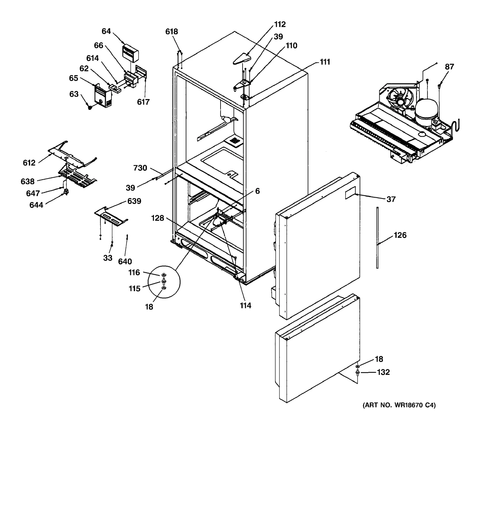 Center Hinge (M2 M3)