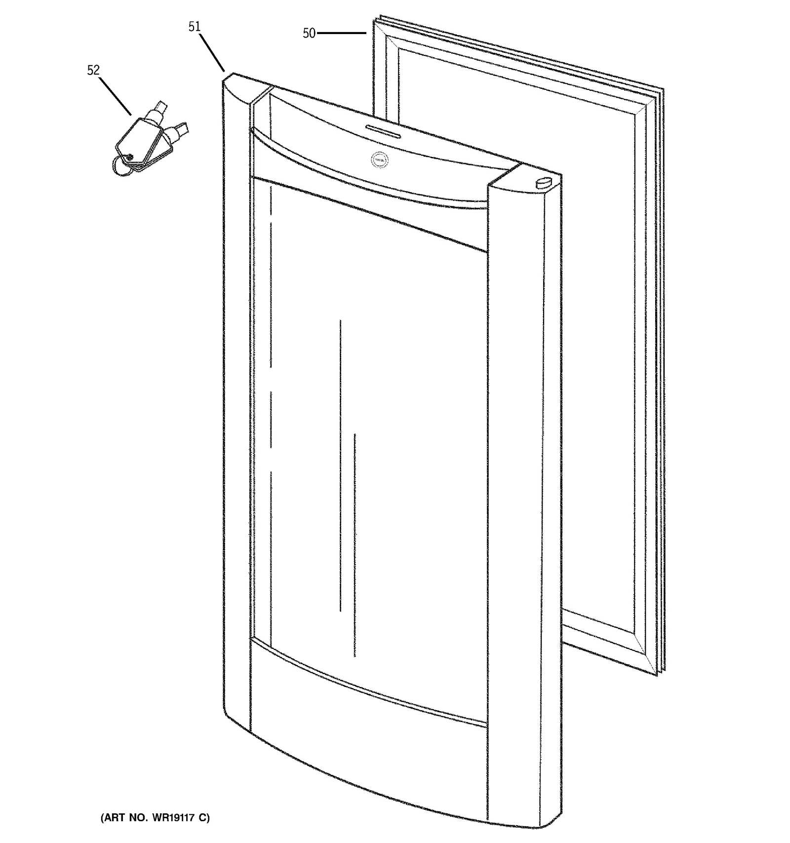 Black Door Assembly