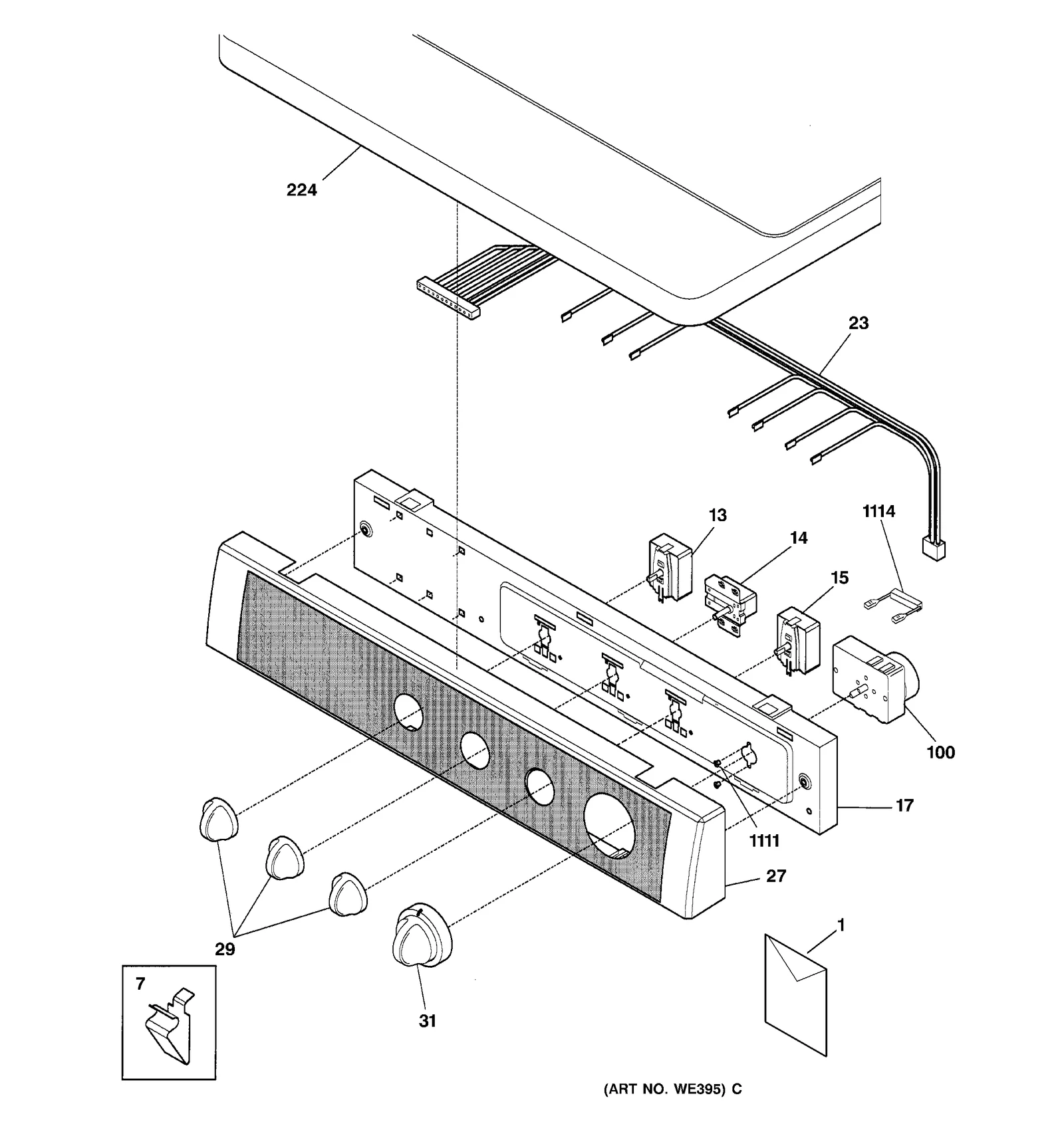Electric Main Harness with Bezel
