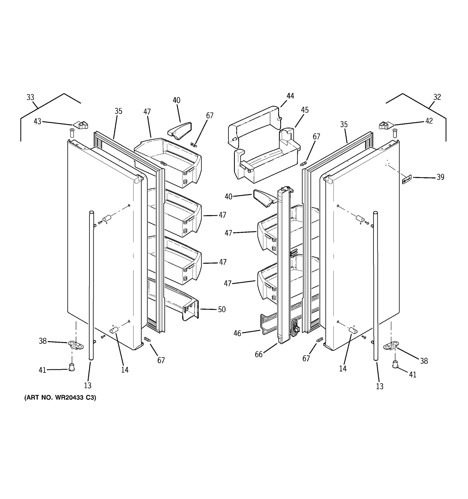 Door Foam Assembly Flat Right Hand