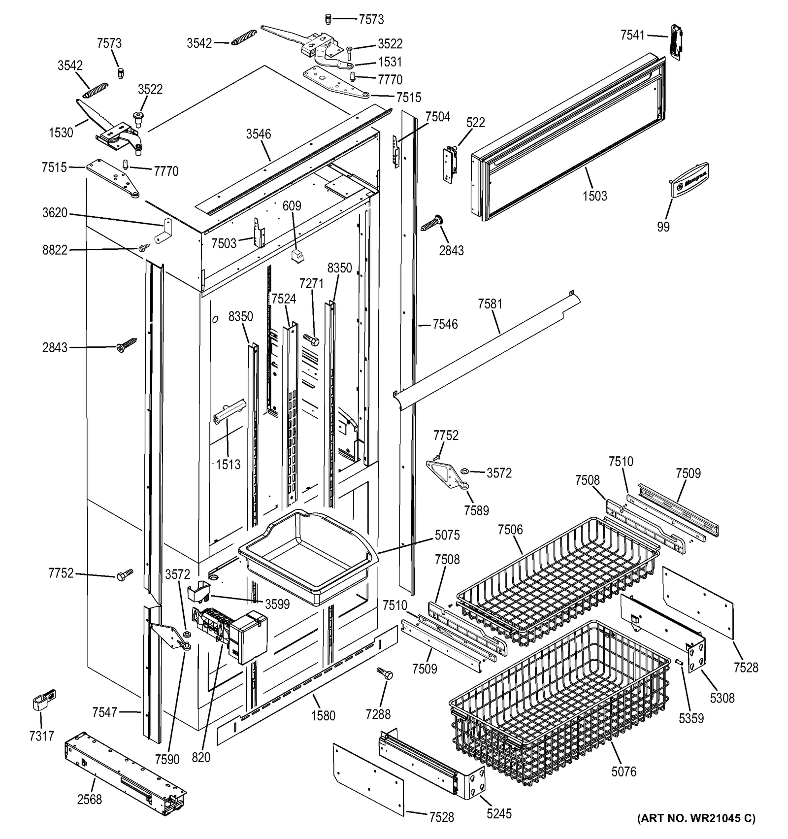 Center Shelf Track