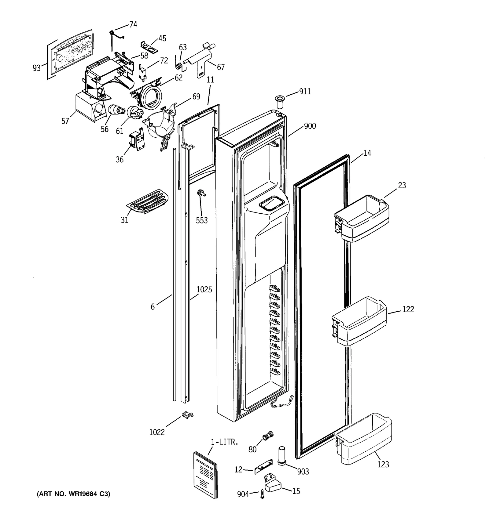 Stainless Steel Door Foam Assembly