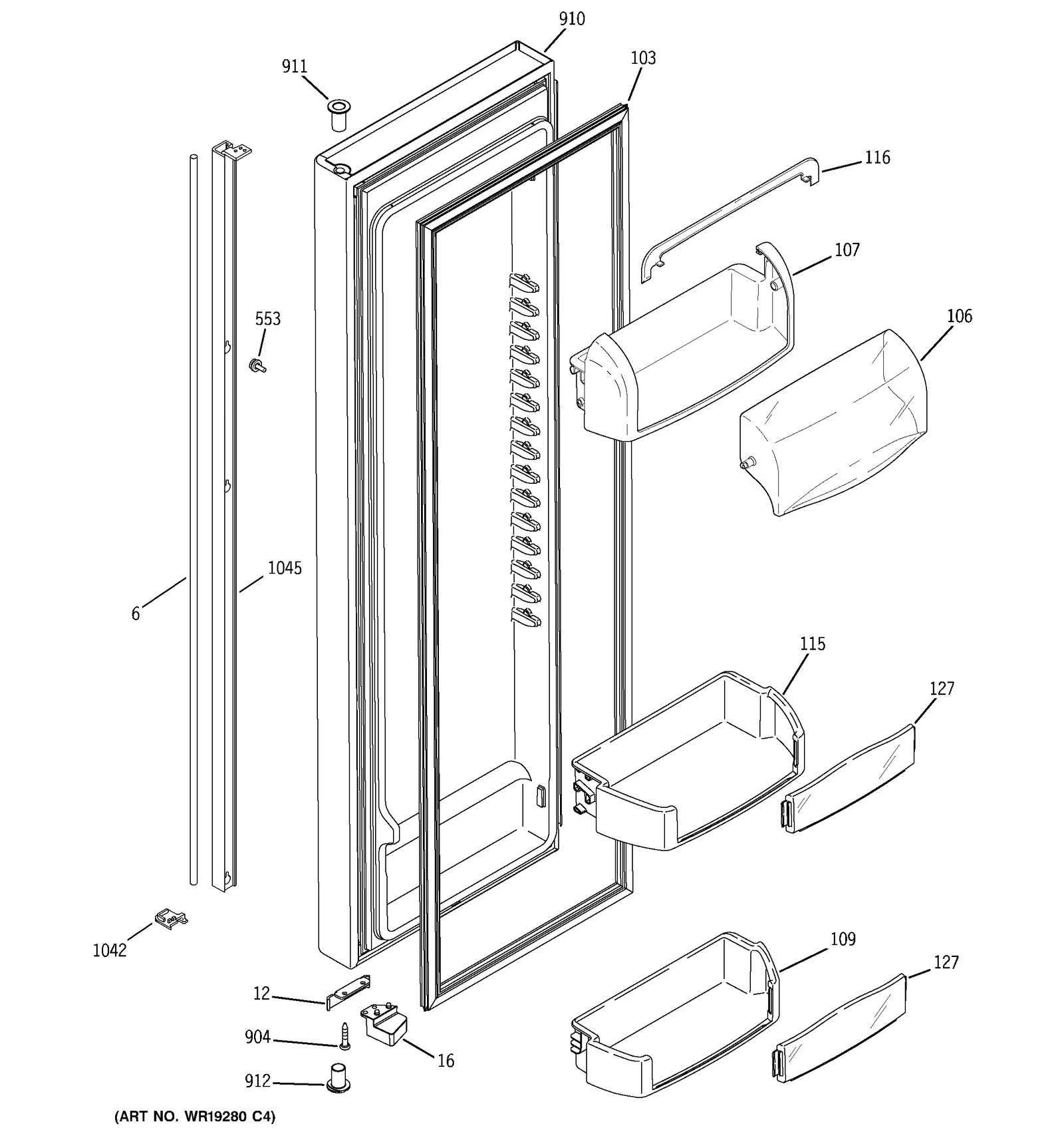 Stainless Steel Door Foam Assembly