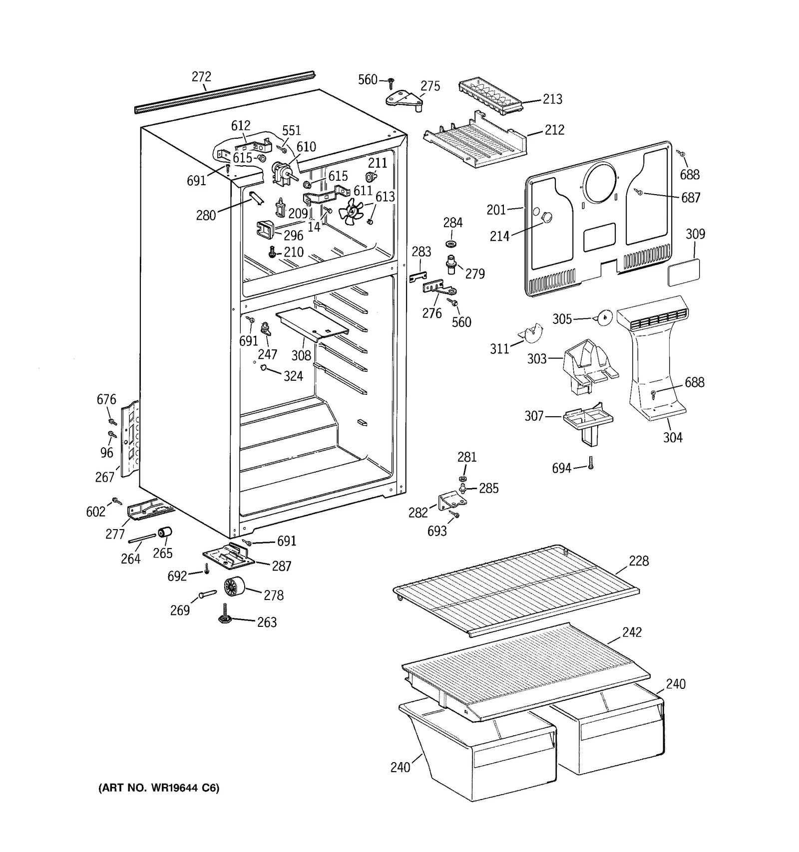 Evaporator Fan Motor