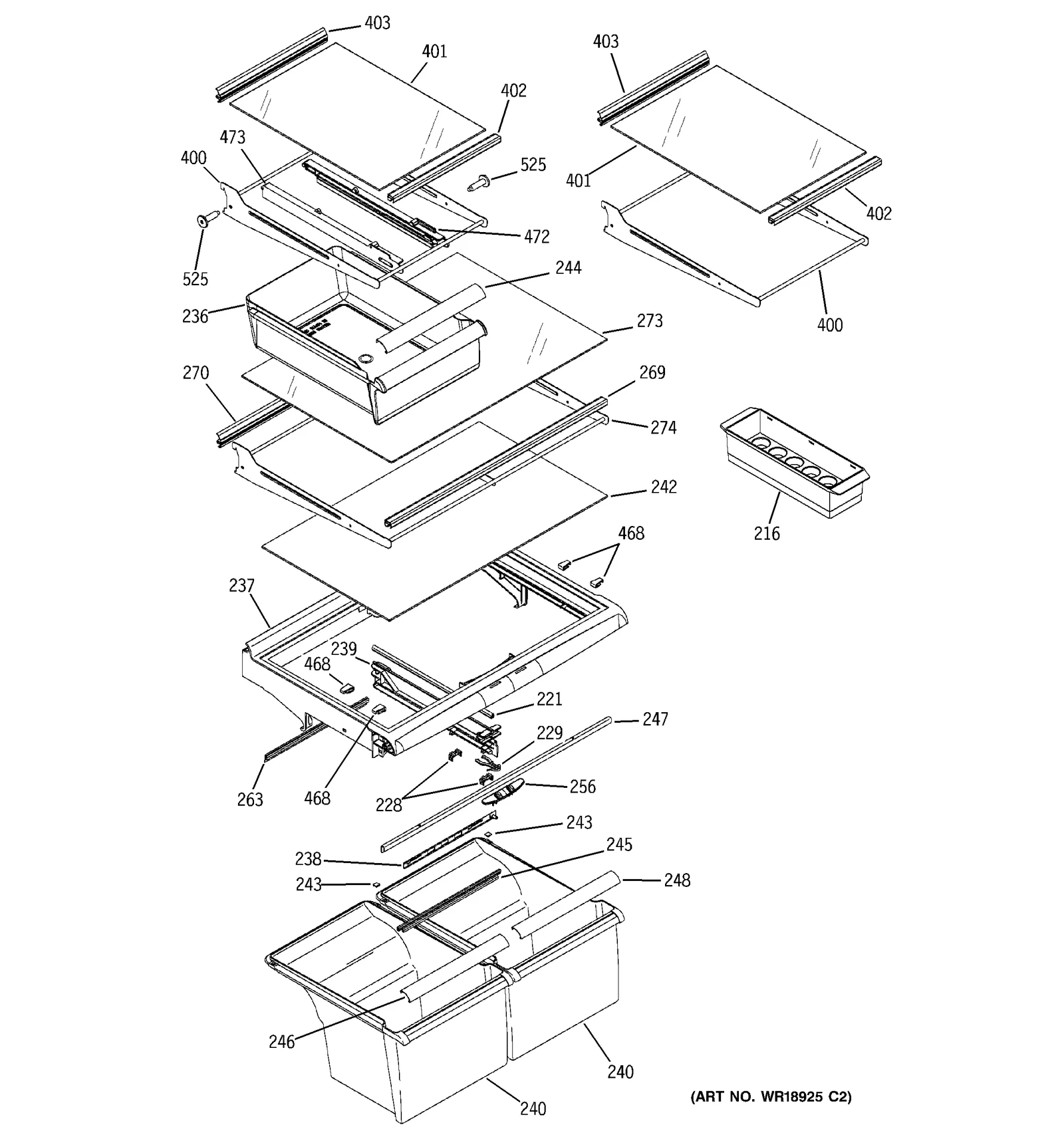 Center Slide Bearing
