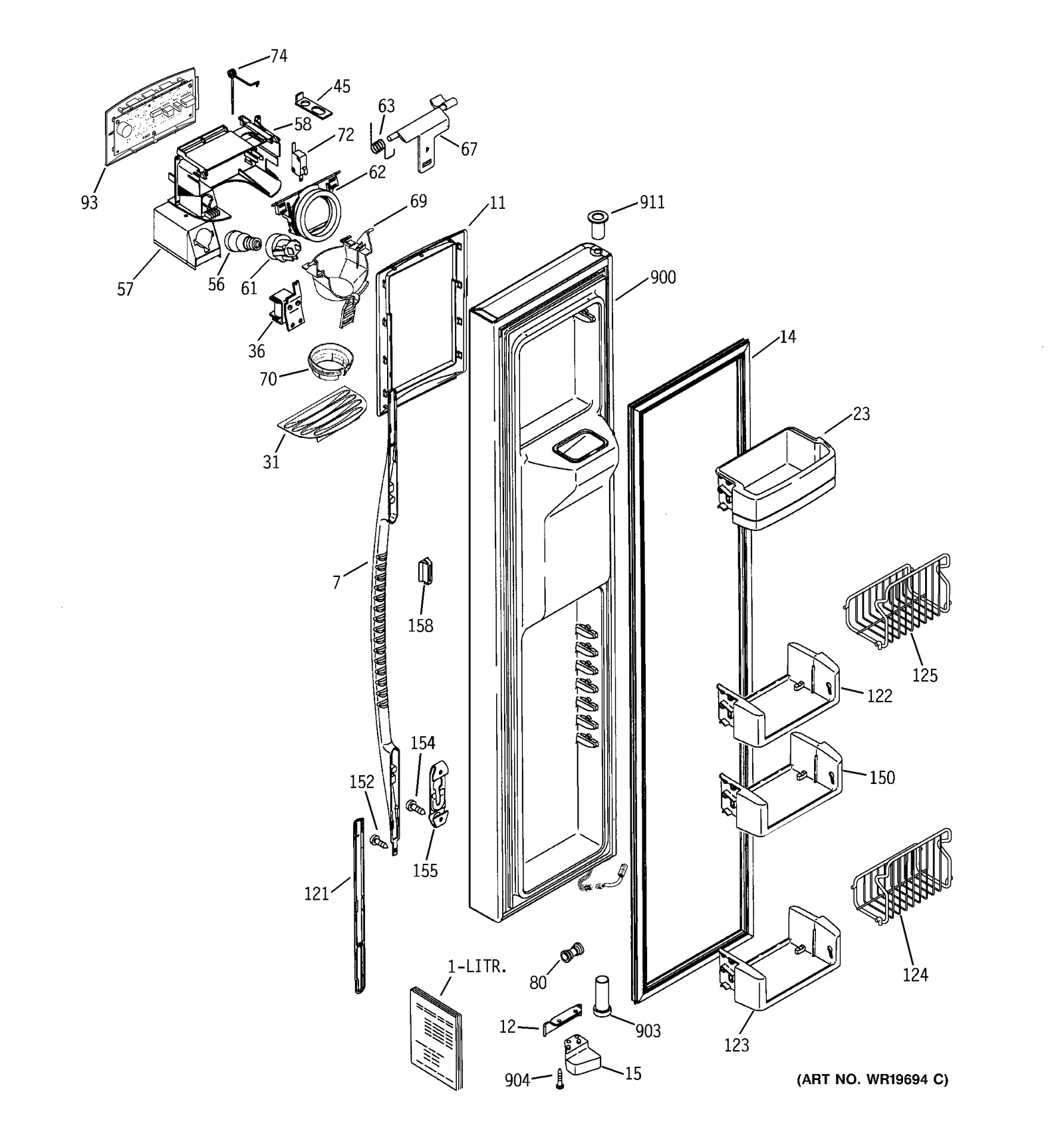 Dispenser Interface Assembly Black