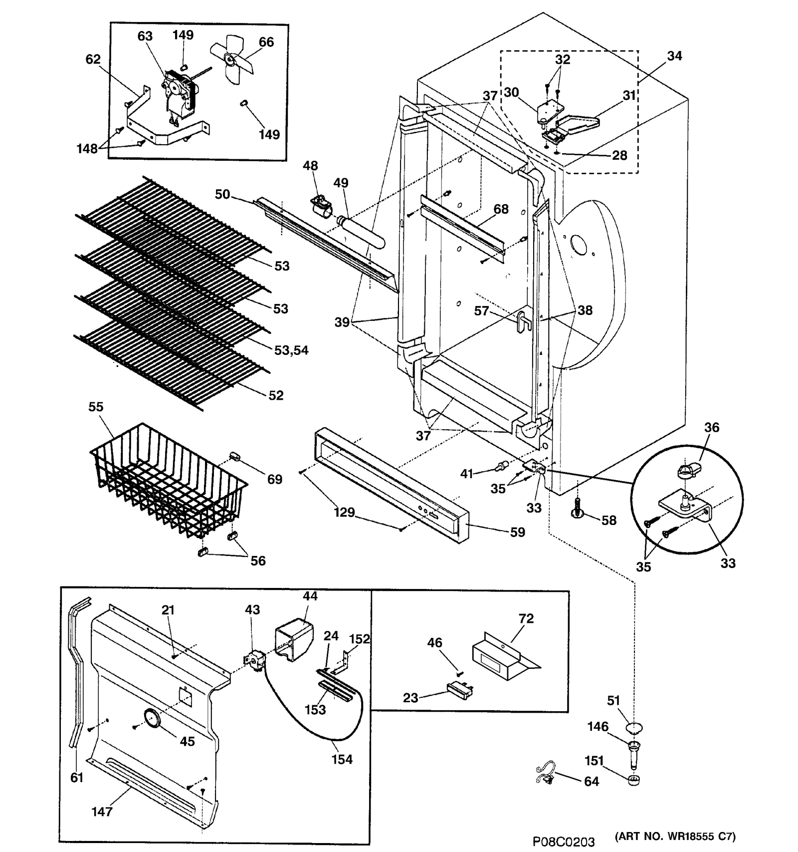 Evaporator Fan Motor