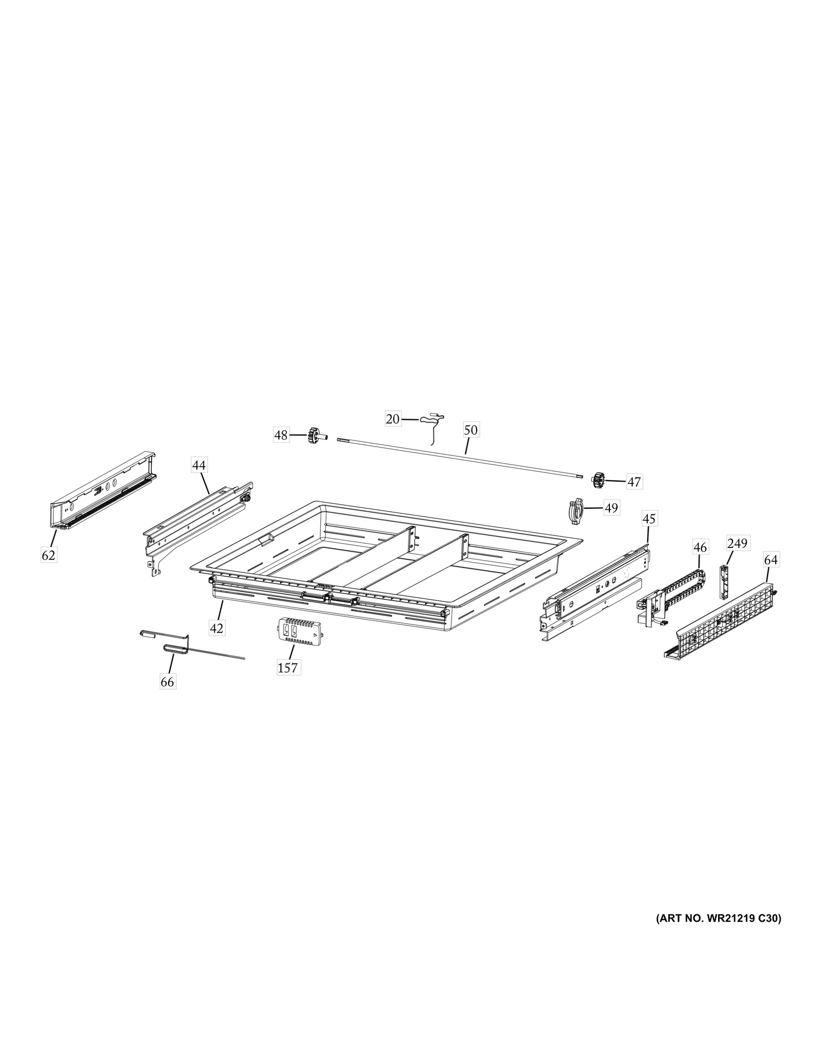 Gray Convertible Drawer Basket