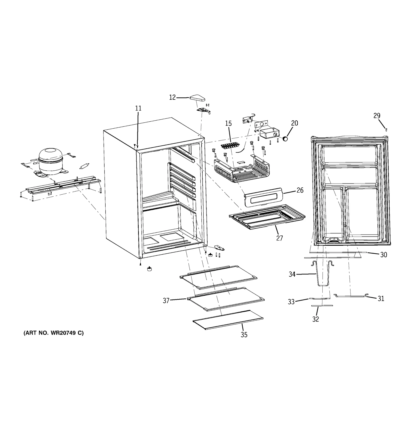 Top Hinge Cover