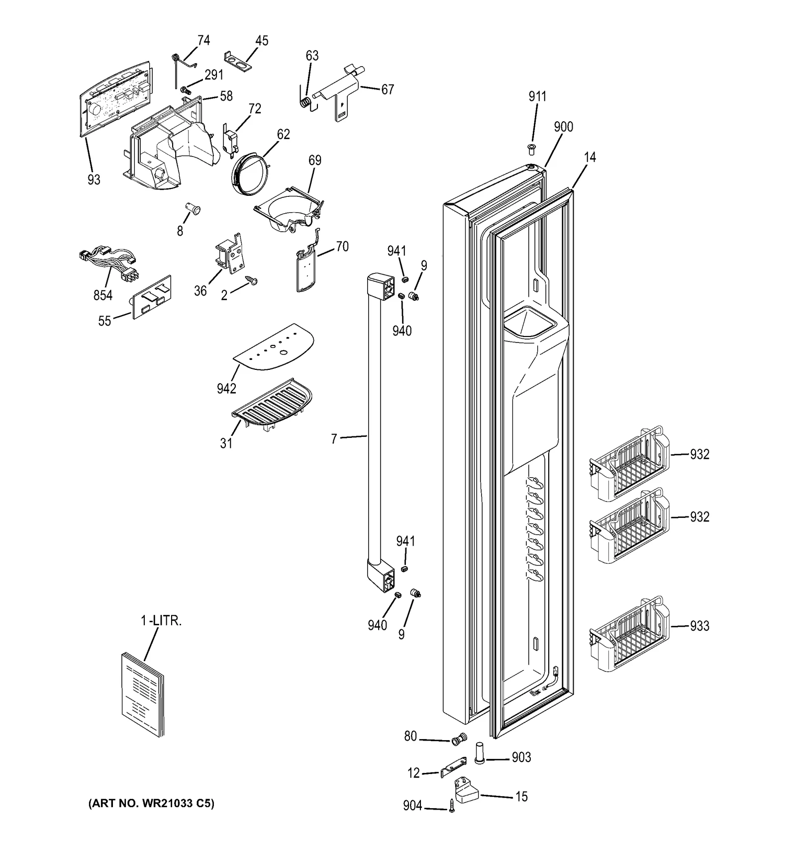 Stainless Steel Door Foam Assembly