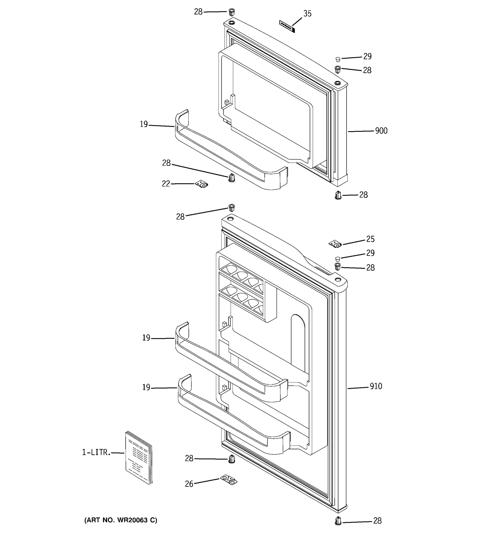 White Door Bushing