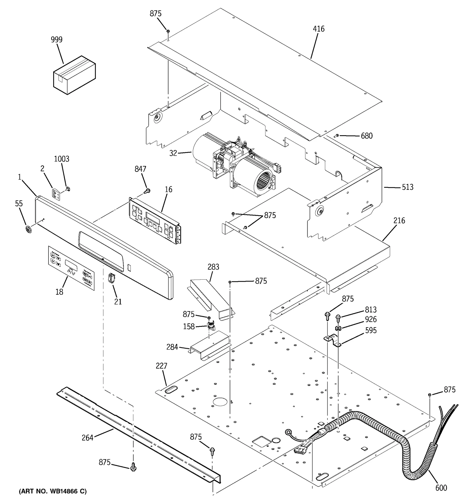 Panel and Bracket Assembly (Black)