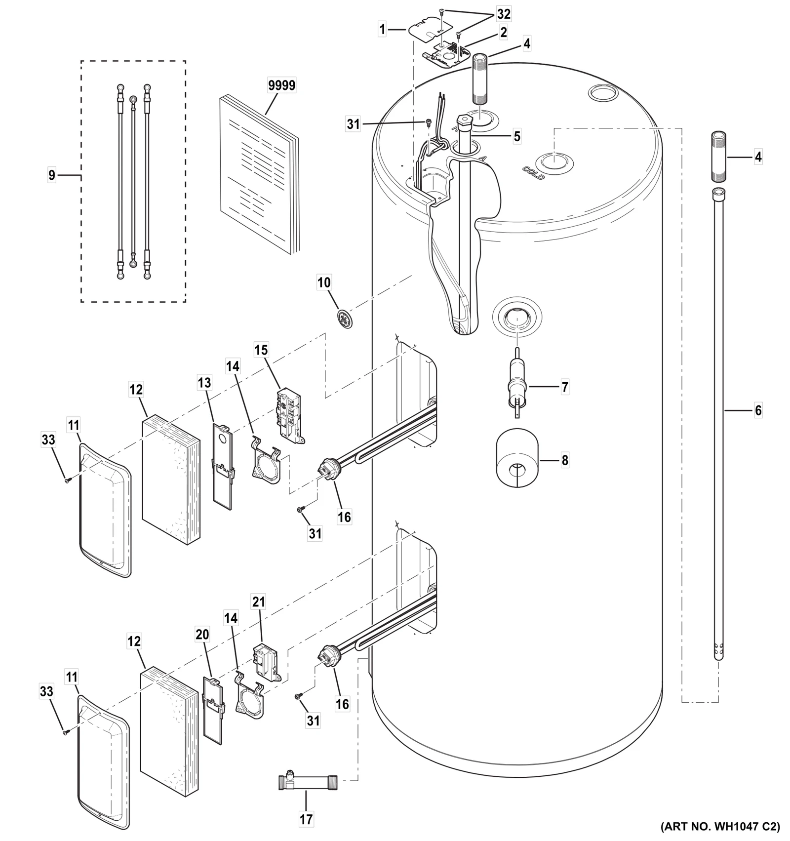 PEX Drip Tube Assembly