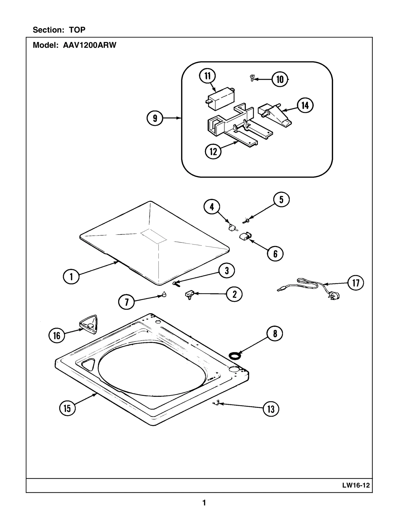 Lid Switch Lever