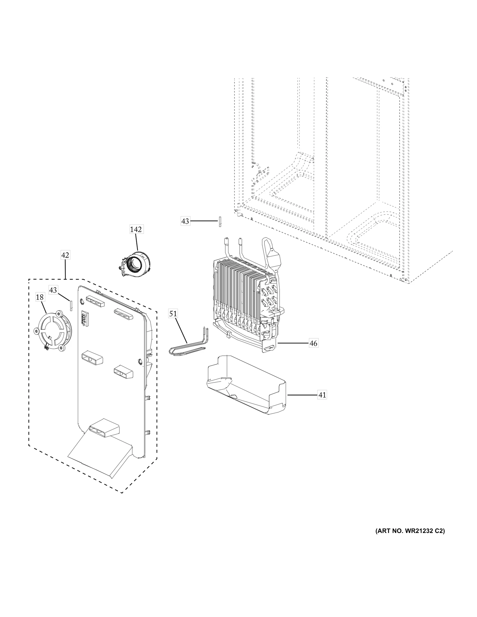 Evaporator with Foam Block