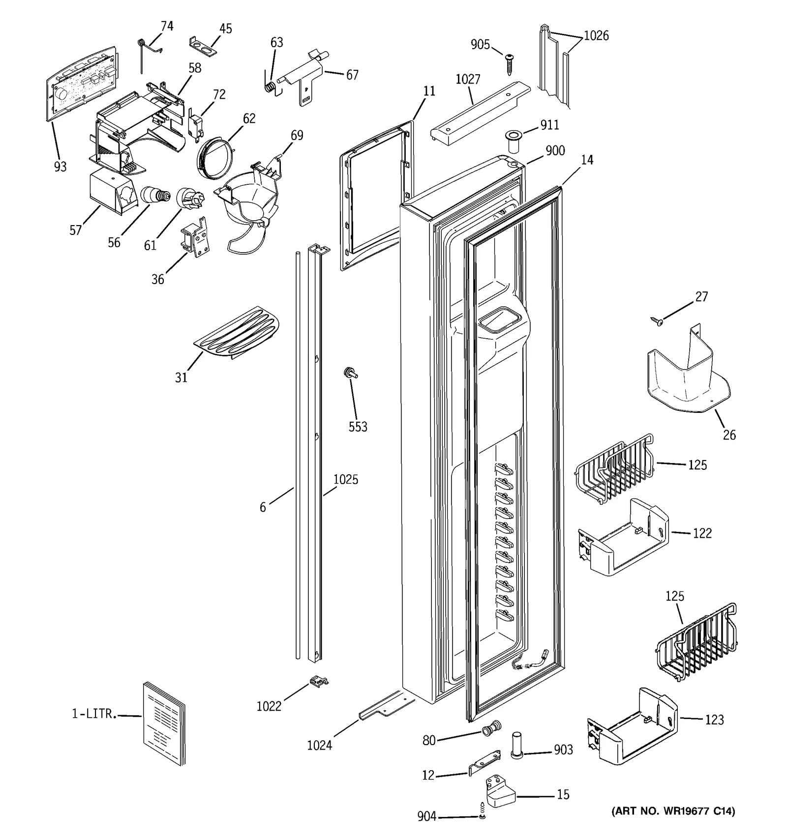 Handle Trim Assembly Black