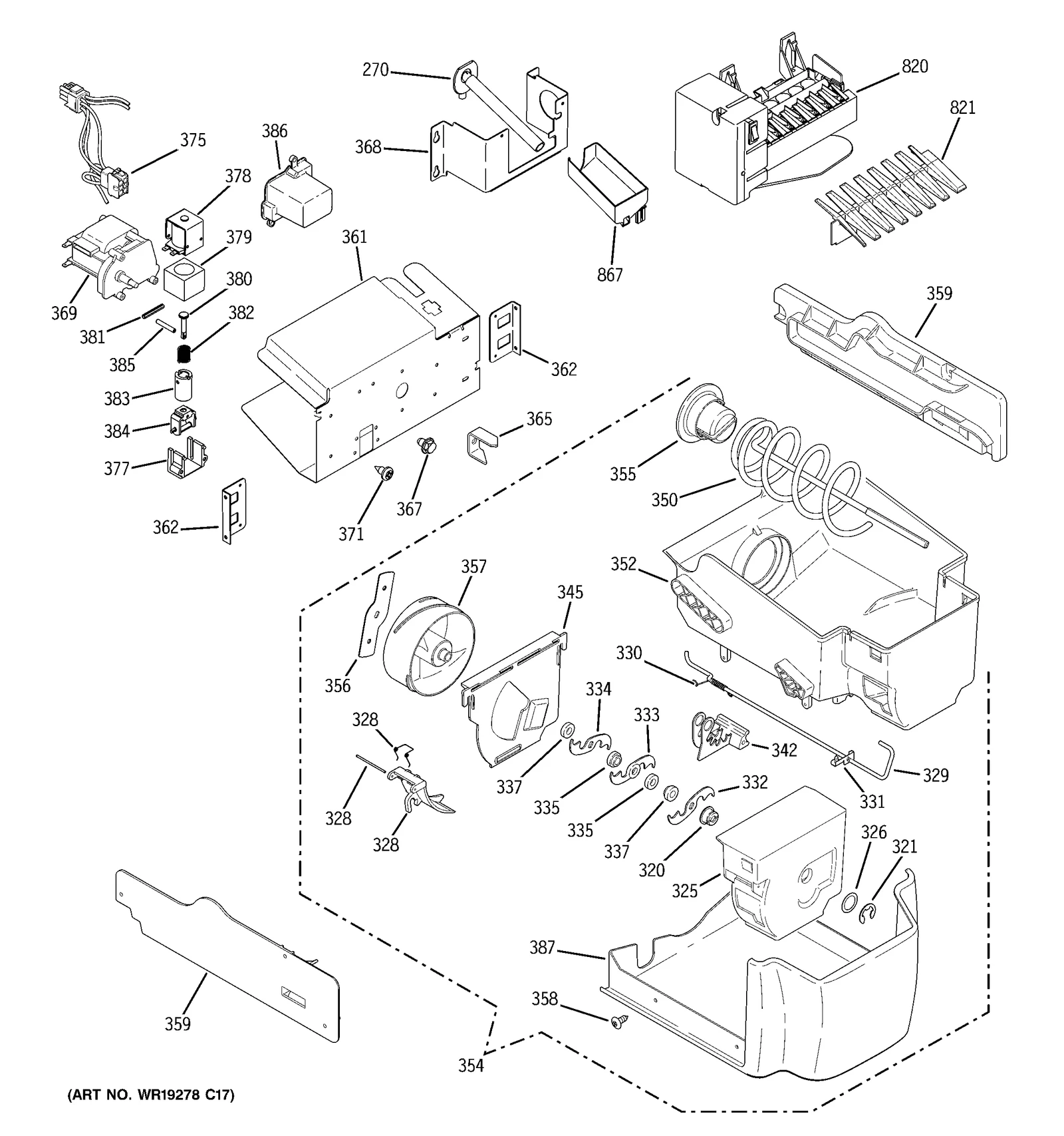 Dispenser Motor Crusher