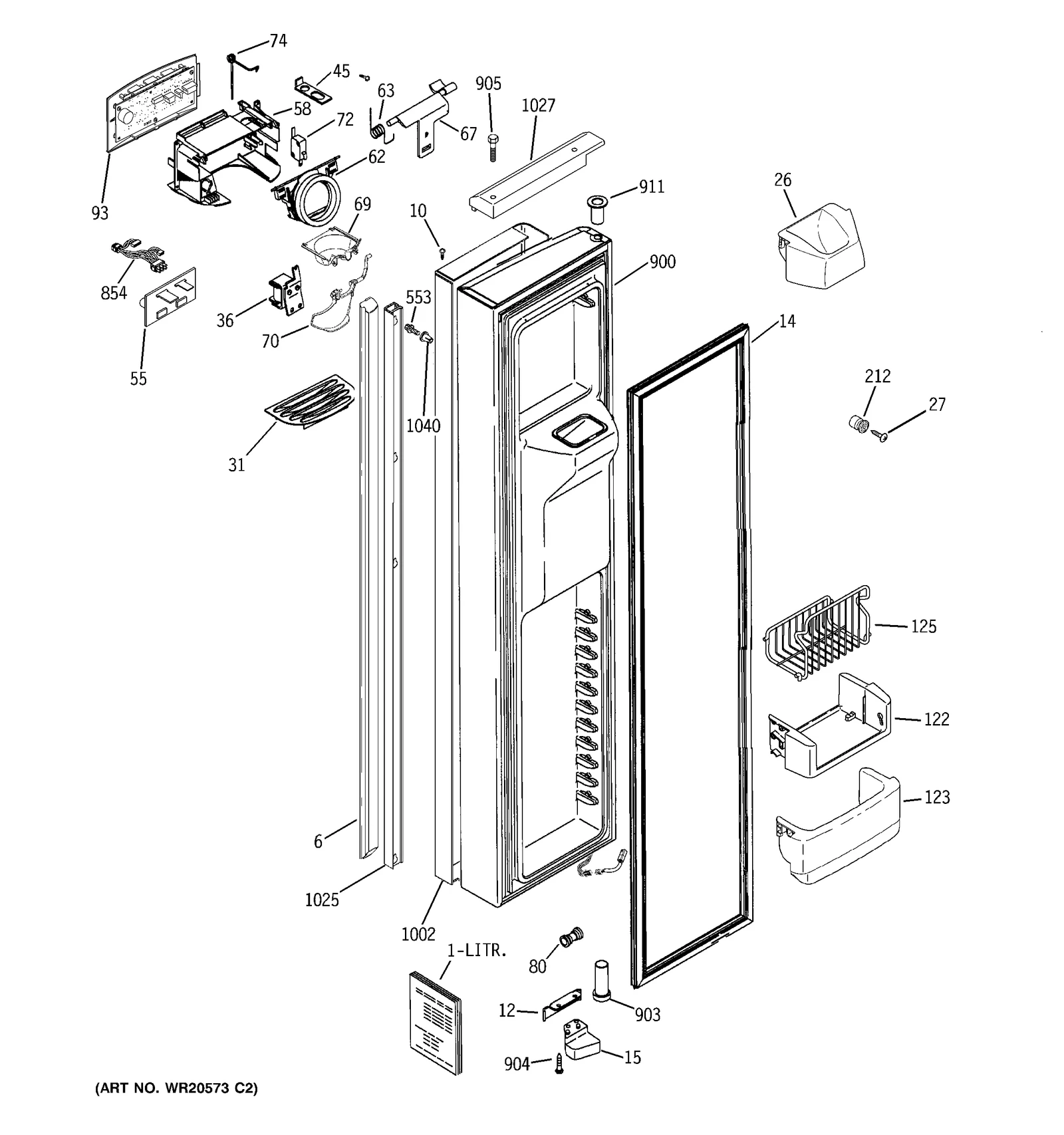 Flat Door Foam Assembly