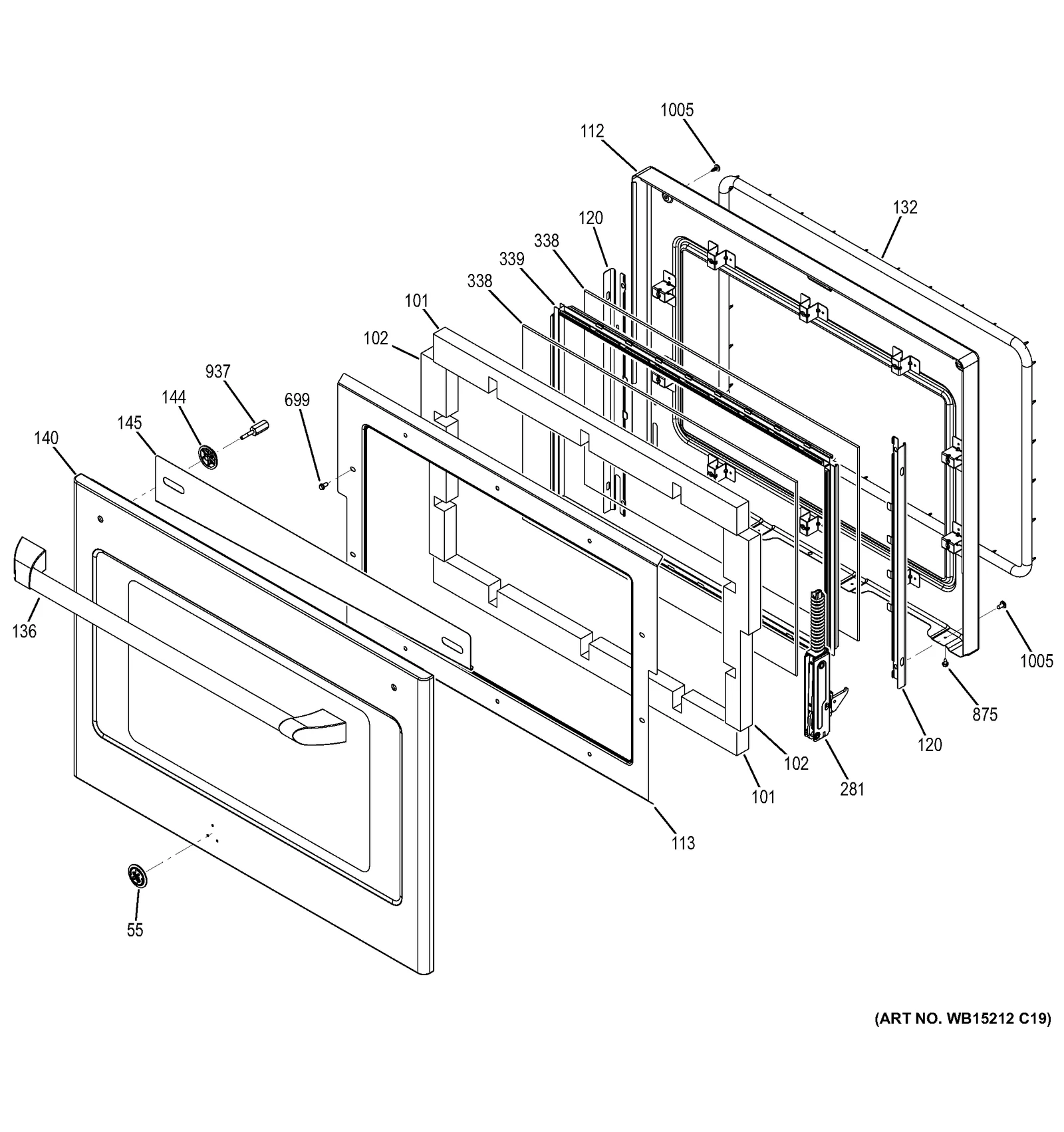 Glass and Trim Assembly