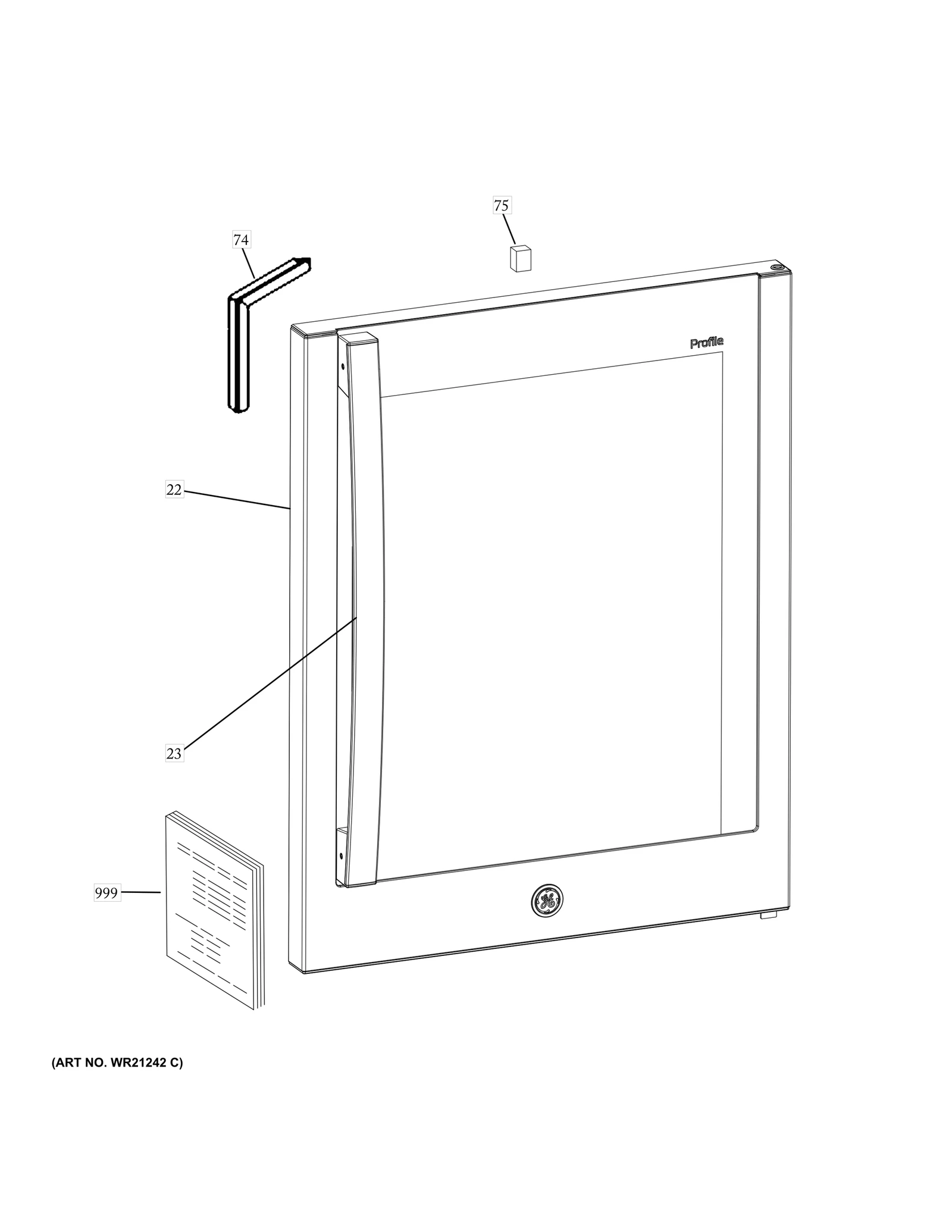 Glass Door Assembly Stainless Steel